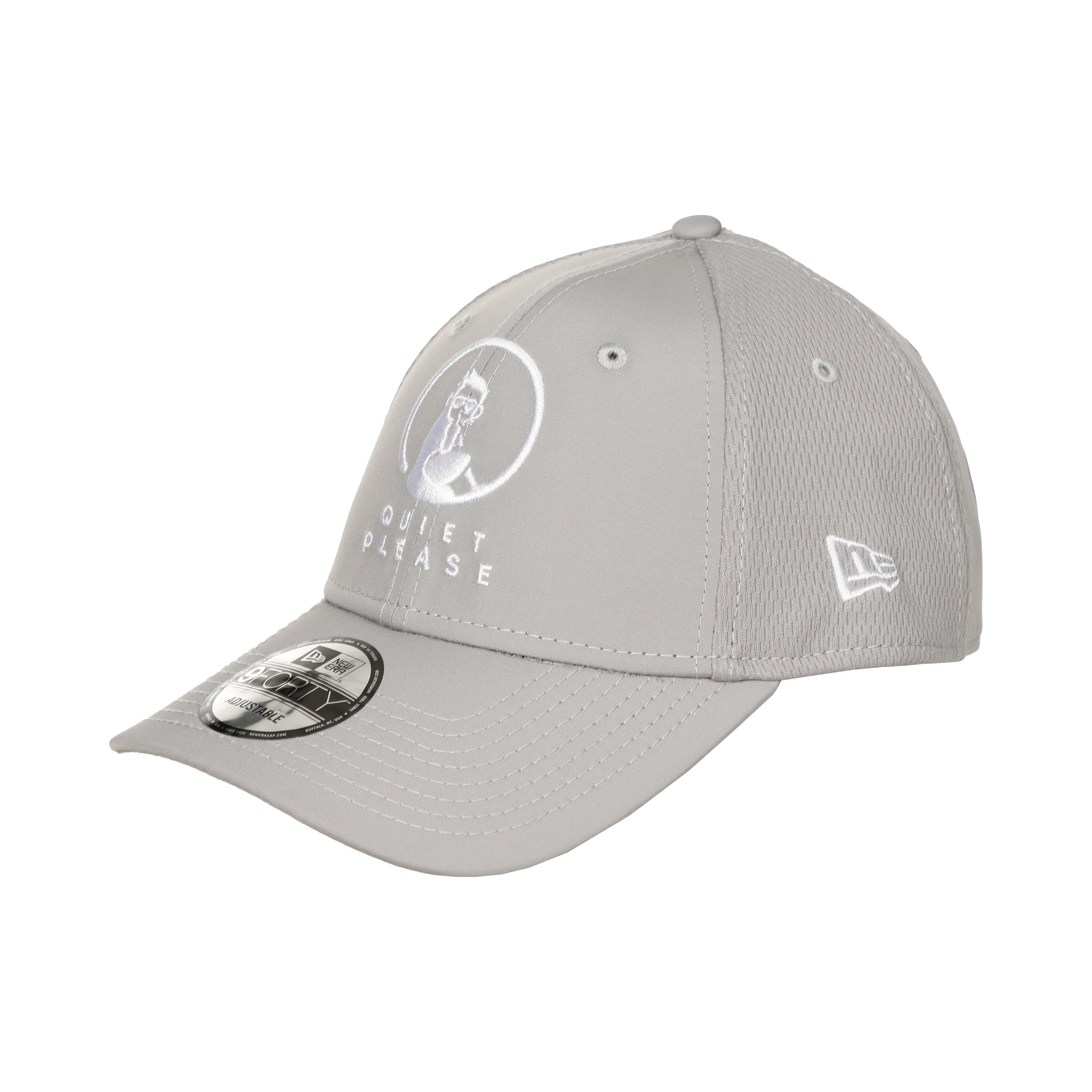 Quiet Please New Era Core 9 Forty Cap-Grey,White