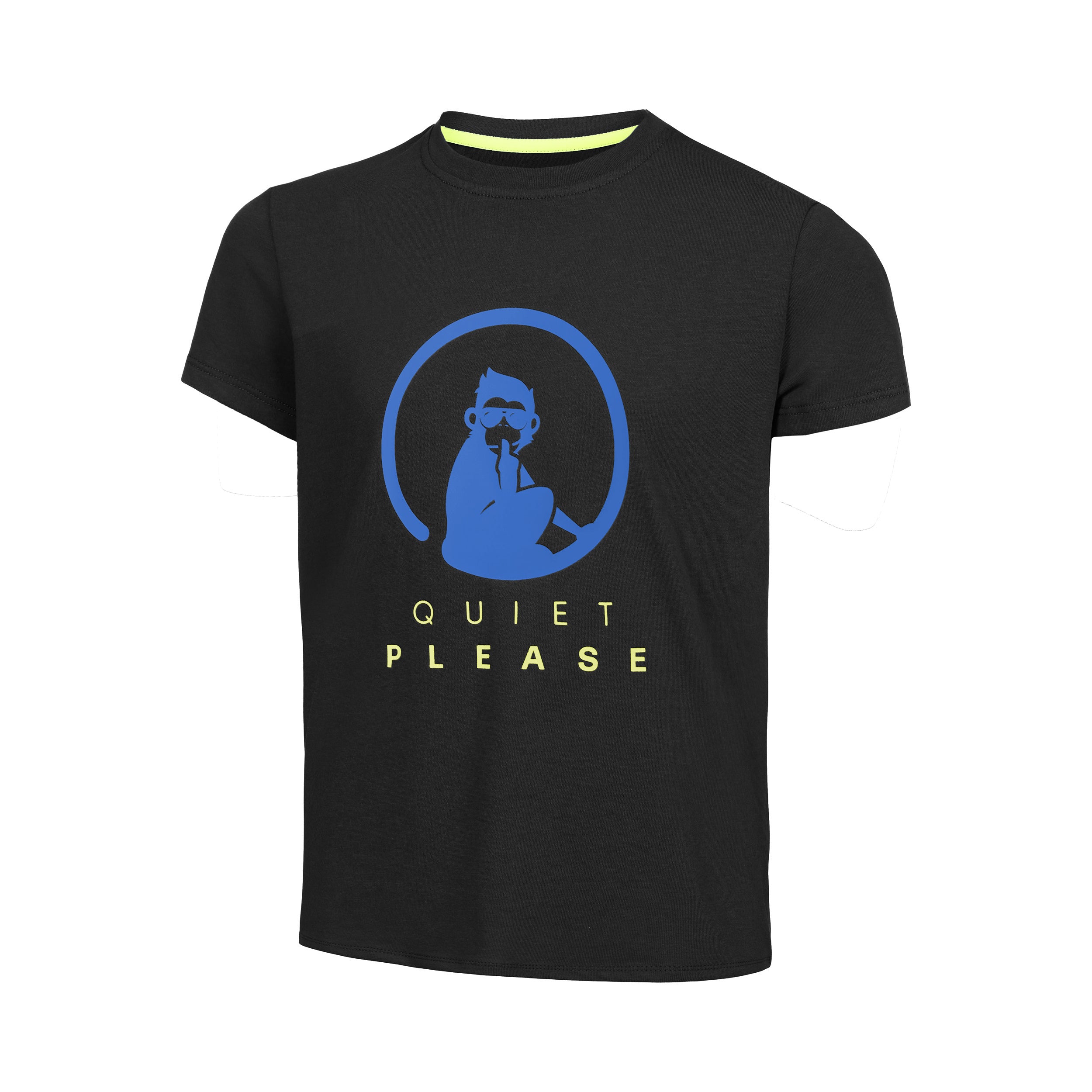 Quiet Please Advantage Logo T-Shirt Boys-Black,Blue