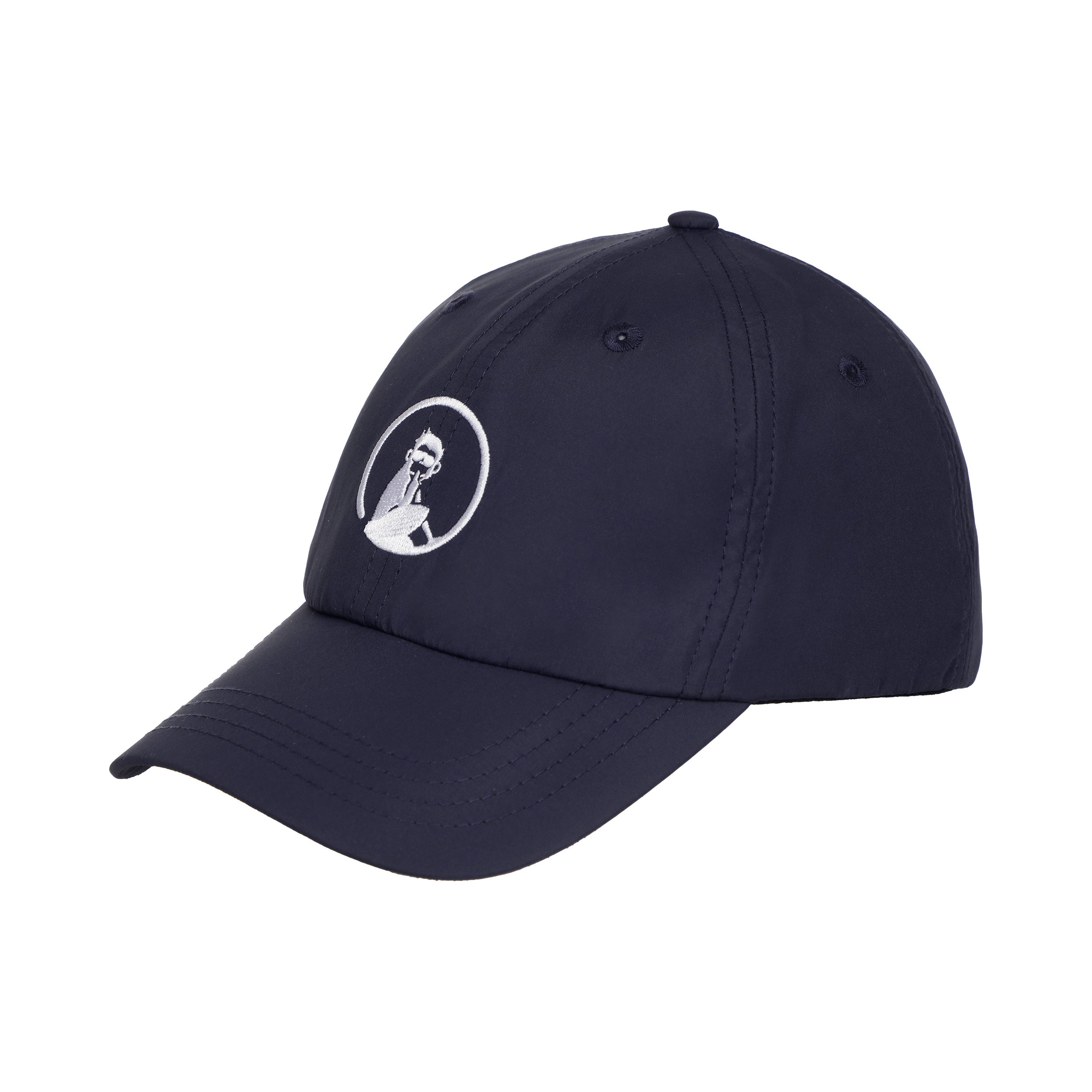 Quiet Please Court Cap-Dark Blue,White
