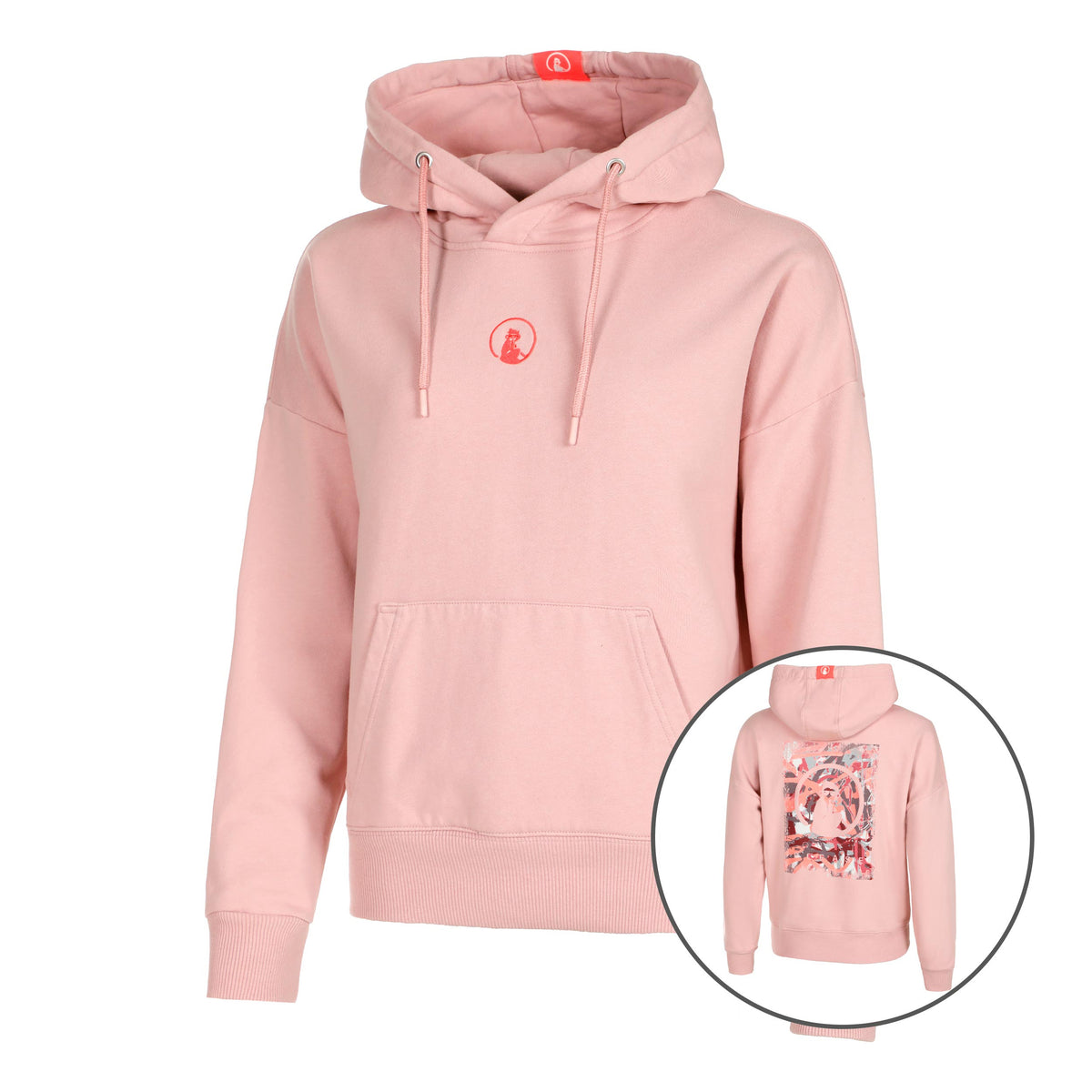 Quiet Please Sketchy Hoody Women - antique pink, red