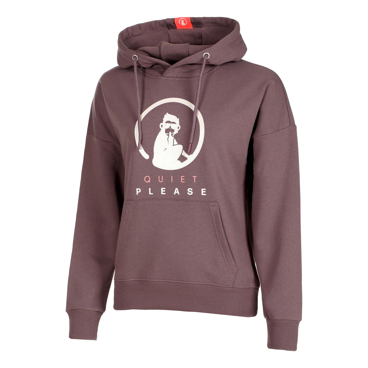 Quiet Please Glitter Baseline Hoody Damen - lila,