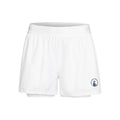 Point 2in1 Shorts Damen-Weiß,Dunkelblau
