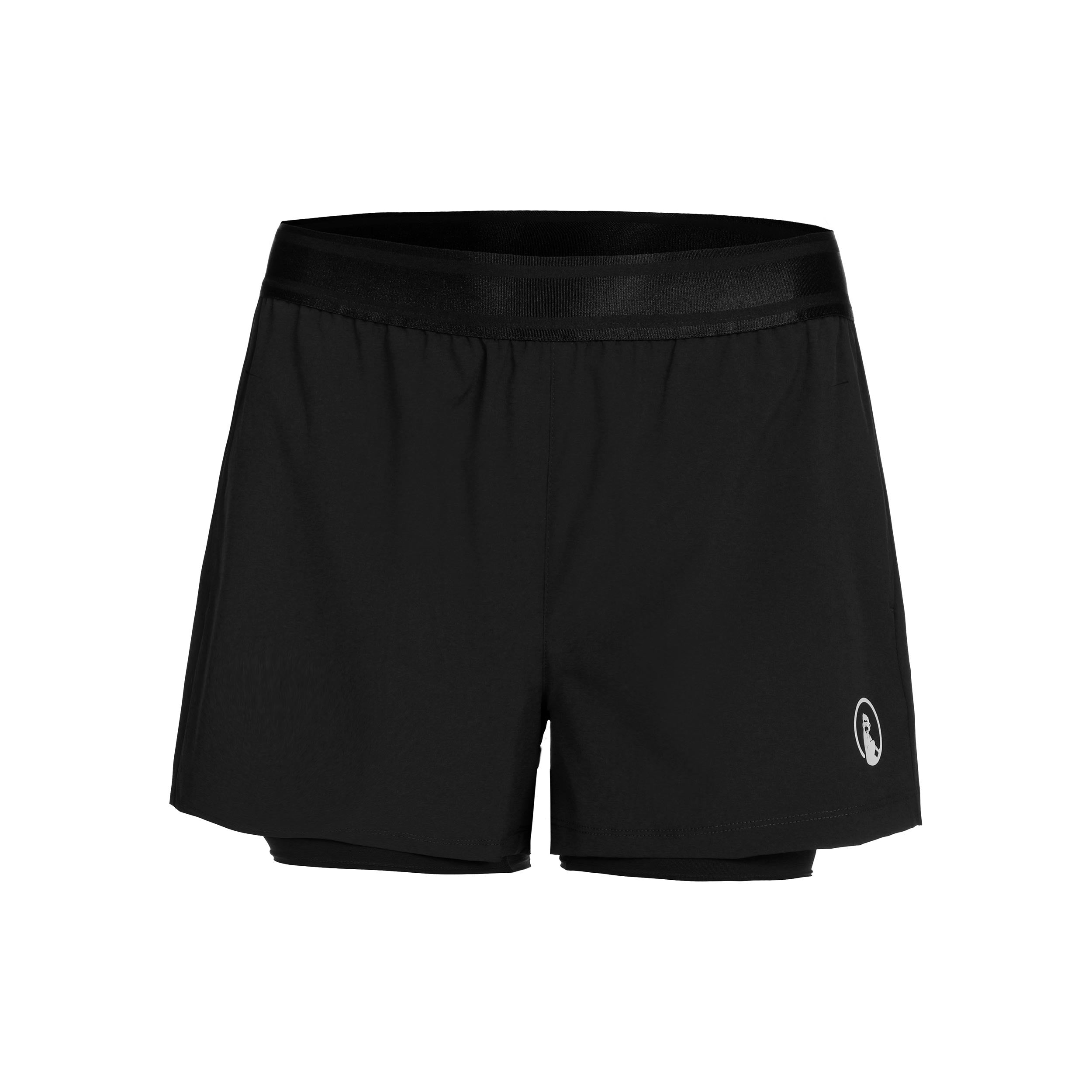 Quiet Please Point 2in1 Shorts Women-Black
