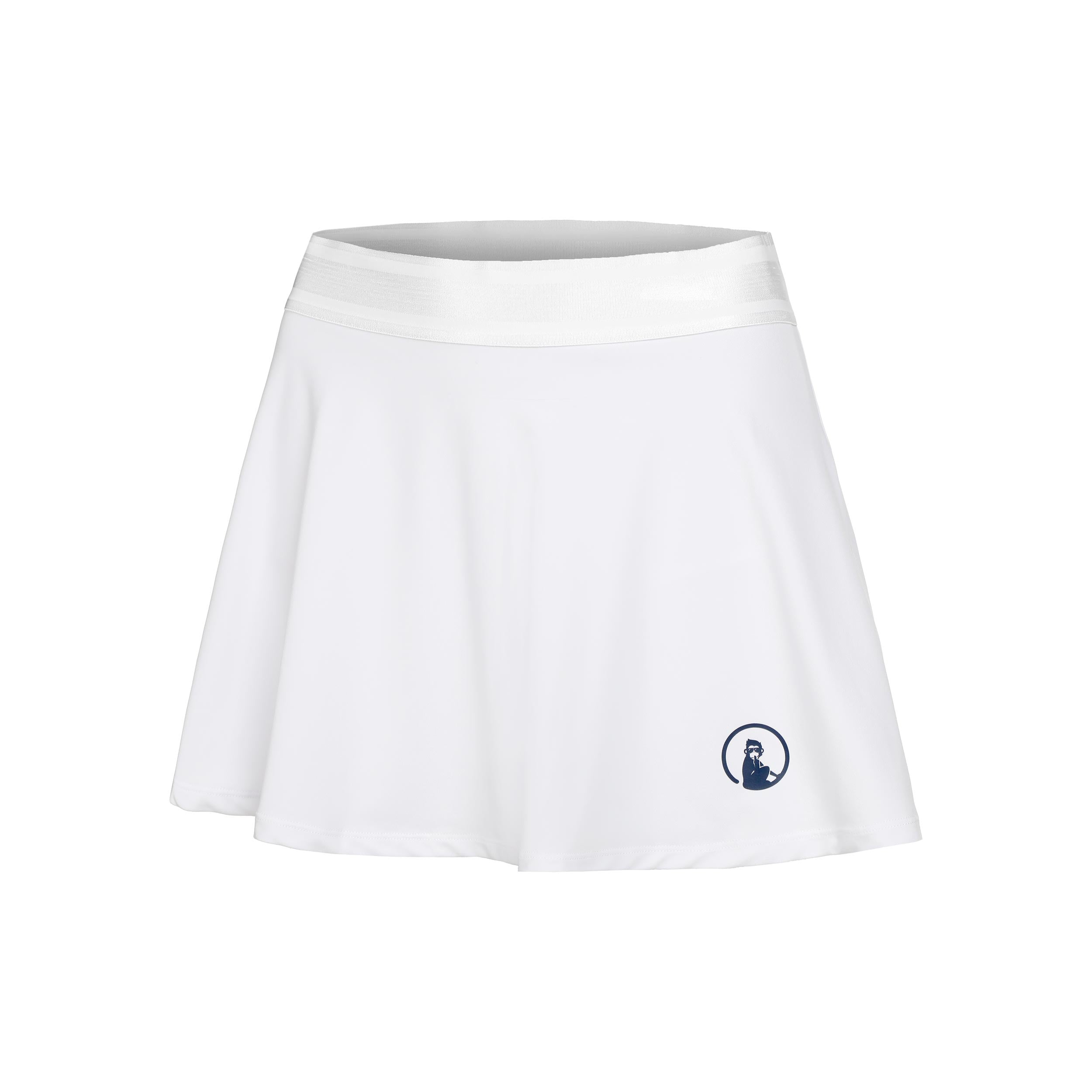 Quiet Please Bounce Skirt Women-White,Dark Blue