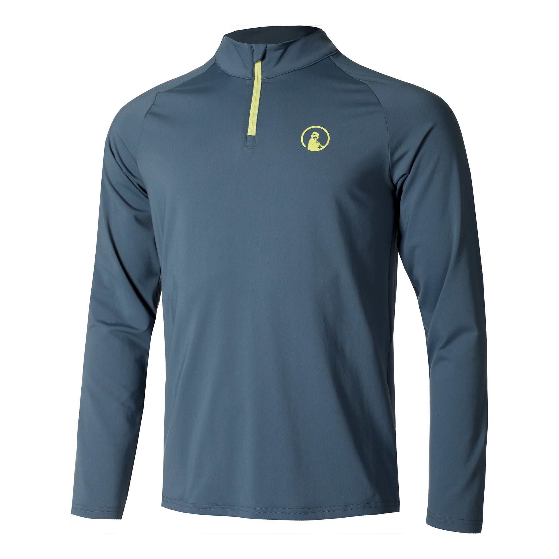 Quiet Please Big Serve 1/4 Zip Longsleeve Herren - blau,
