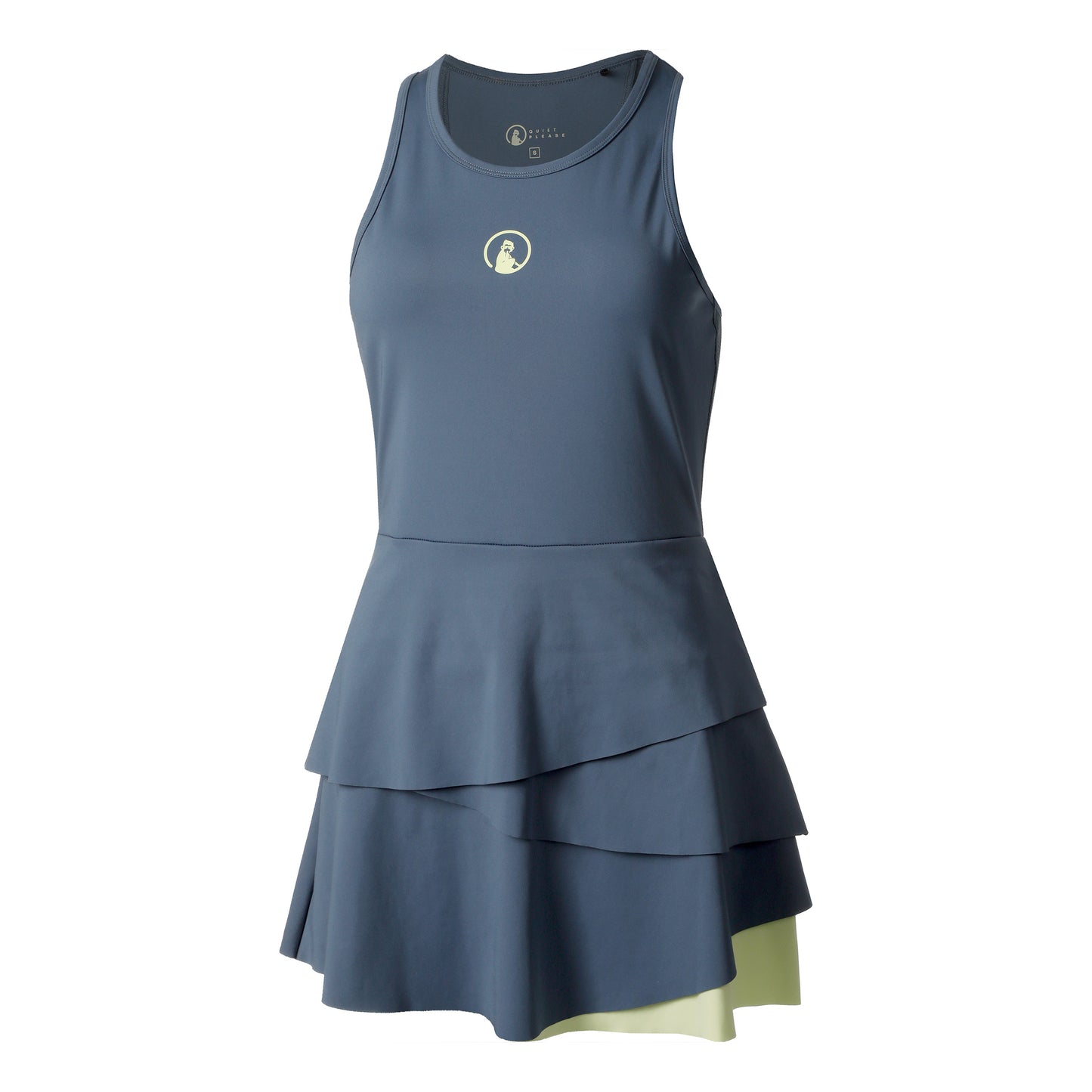 Quiet Please Flounce Kleid Damen - blau,