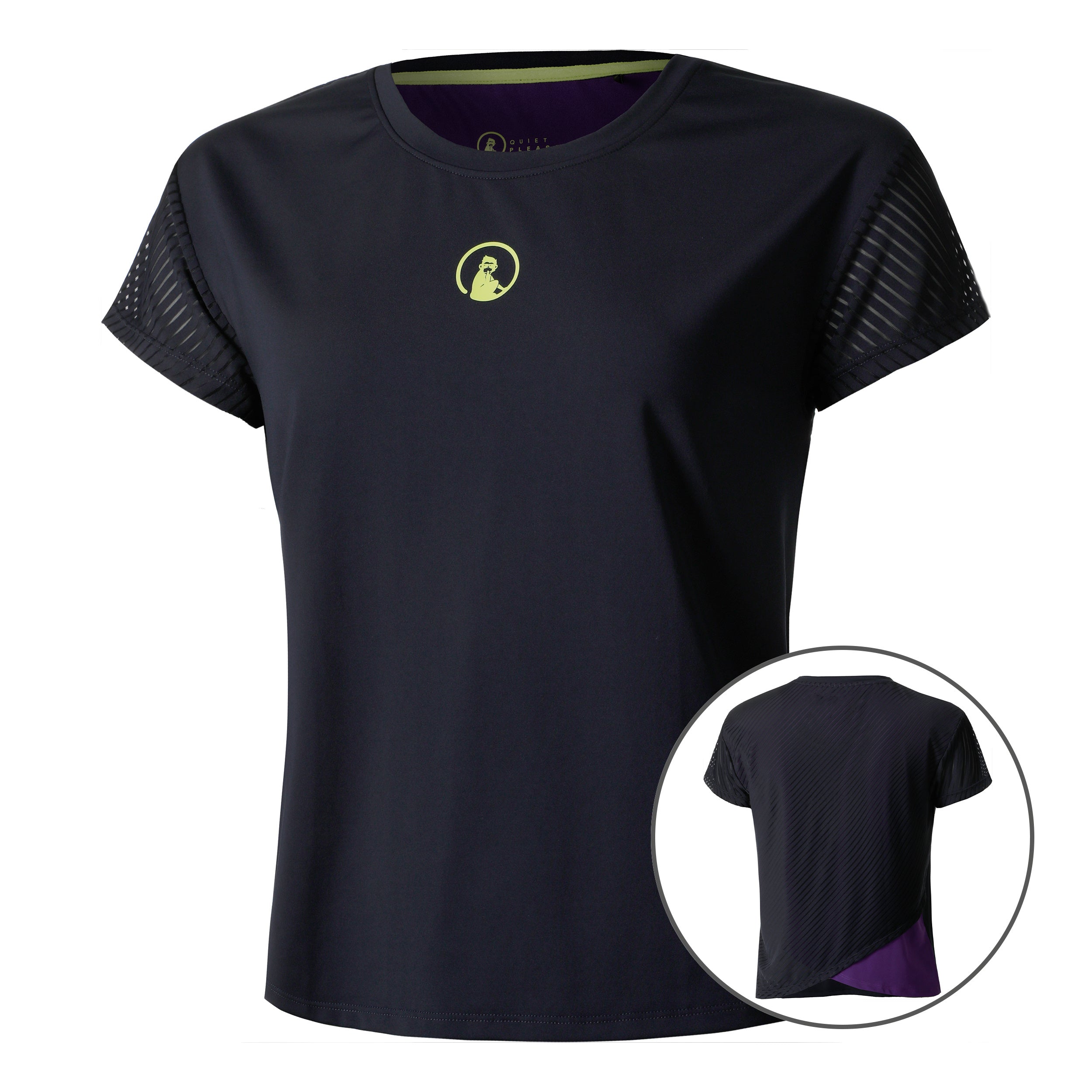 Quiet Please Perspectives Cross T-Shirt Damen-Dunkelblau