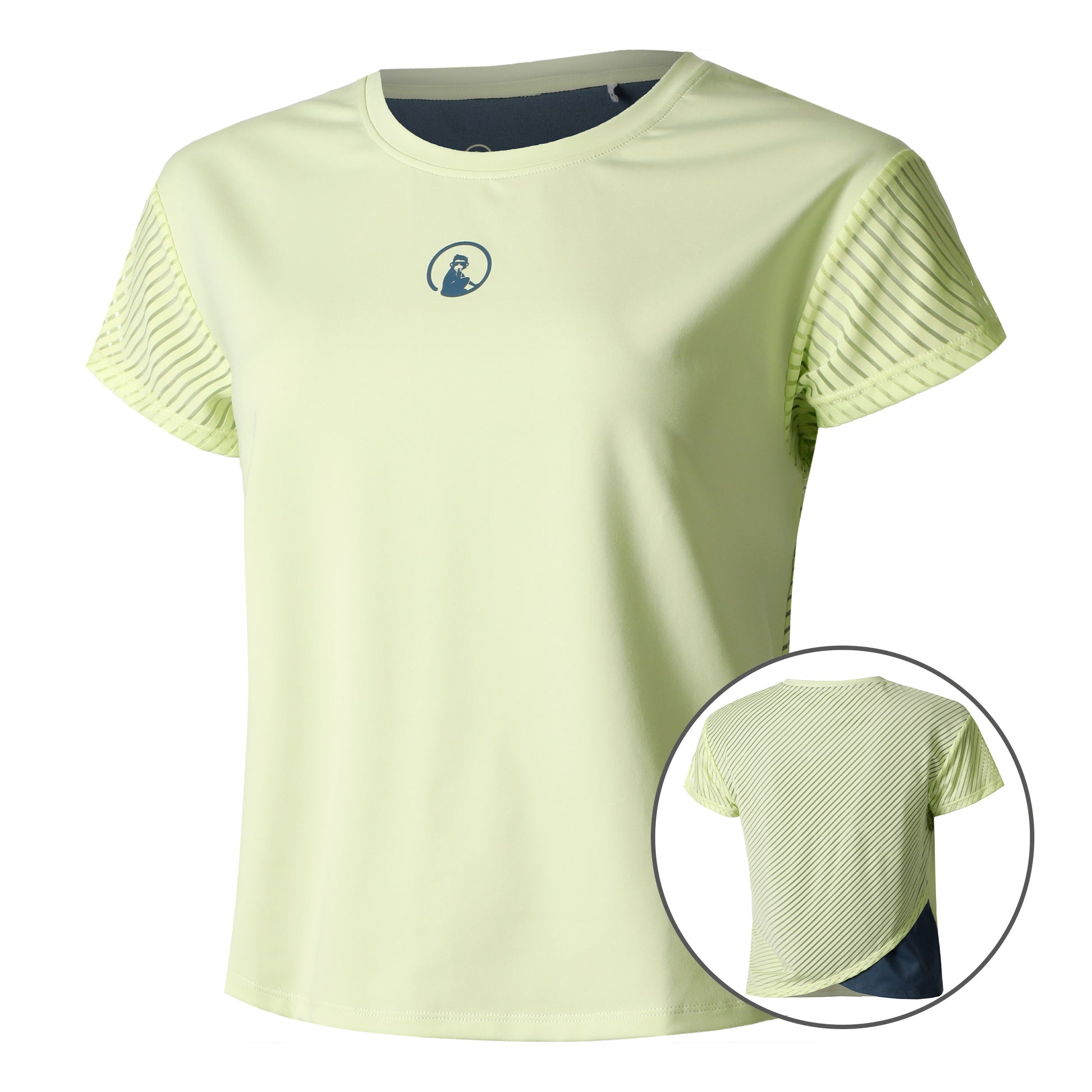 Quiet Please Perspectives Cross T-Shirt Women-Lime