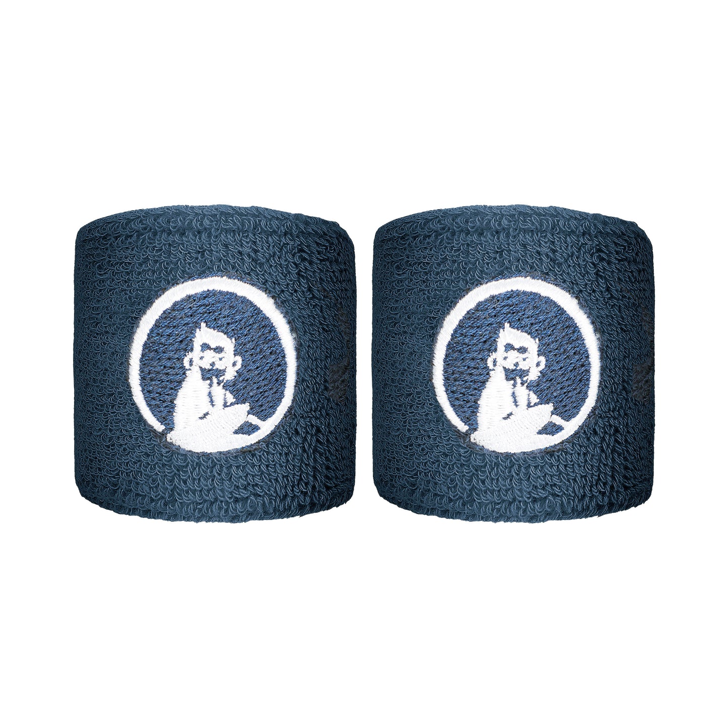 Quiet Please Wristband 2 Pack short - blue grey, white