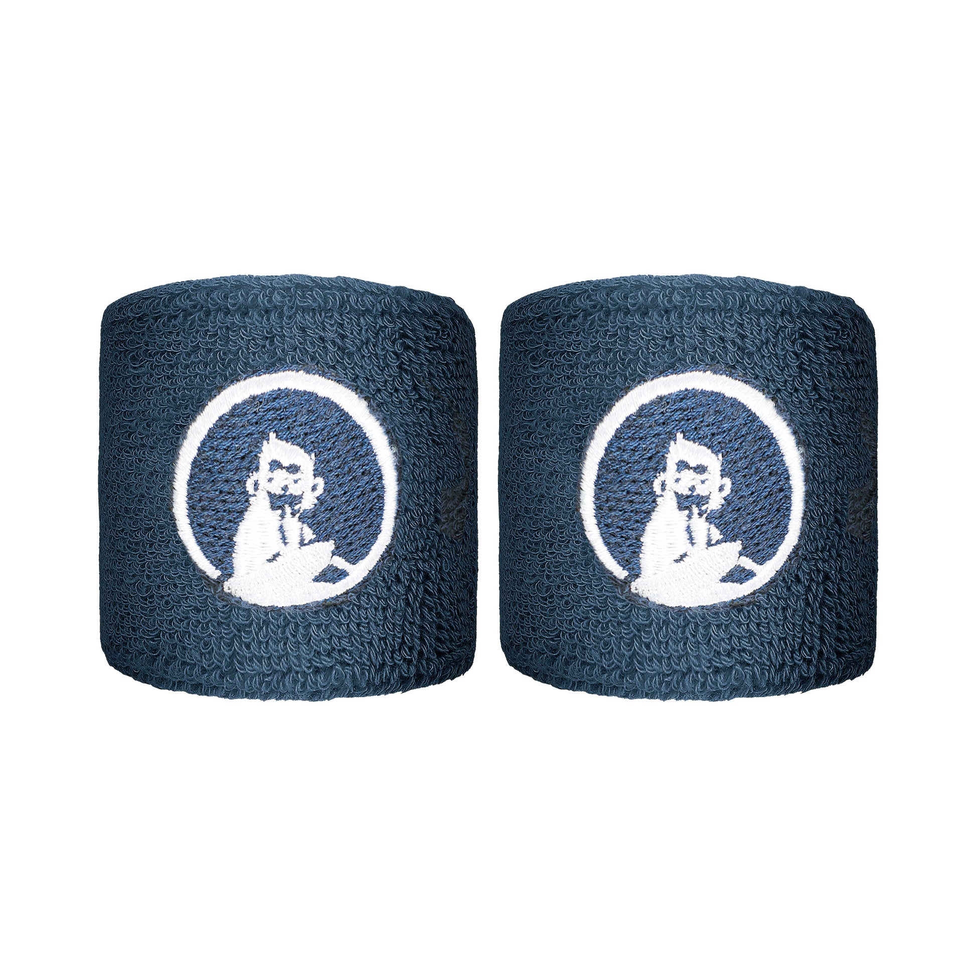 Quiet Please Wristband 2 Pack short - blue grey, white