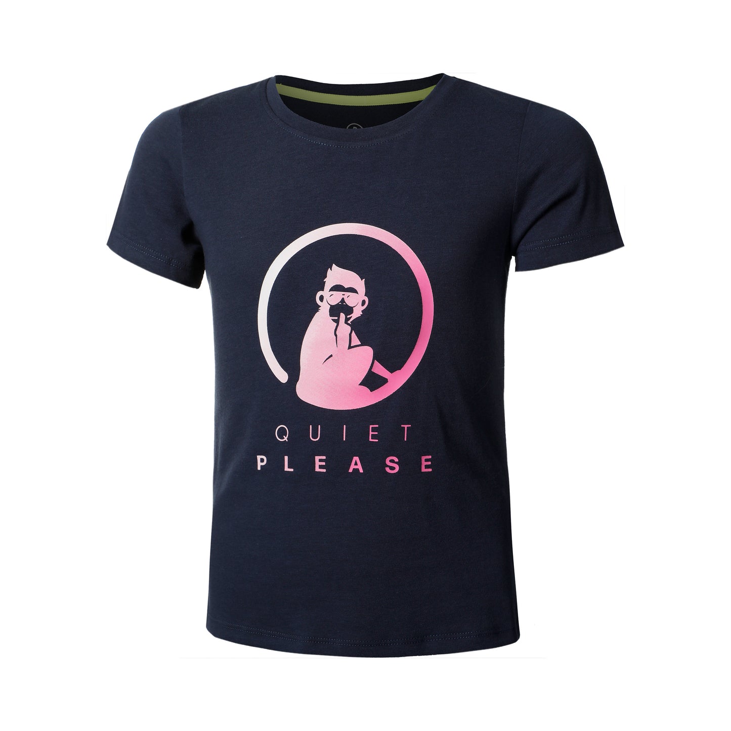Quiet Please Logo T-Shirt Mädchen-Dunkelblau