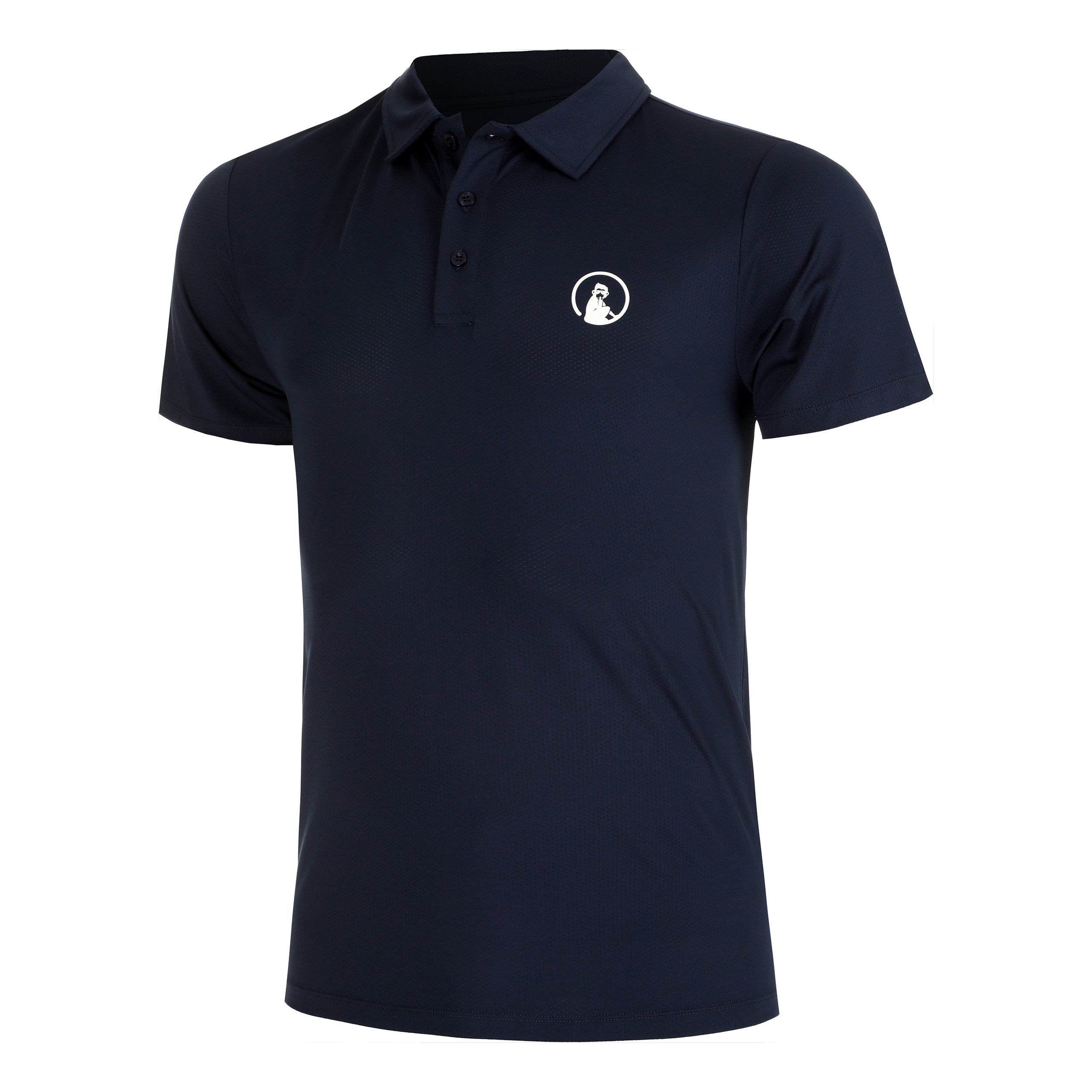 Quiet Please Tournament Polo Men-Dark Blue