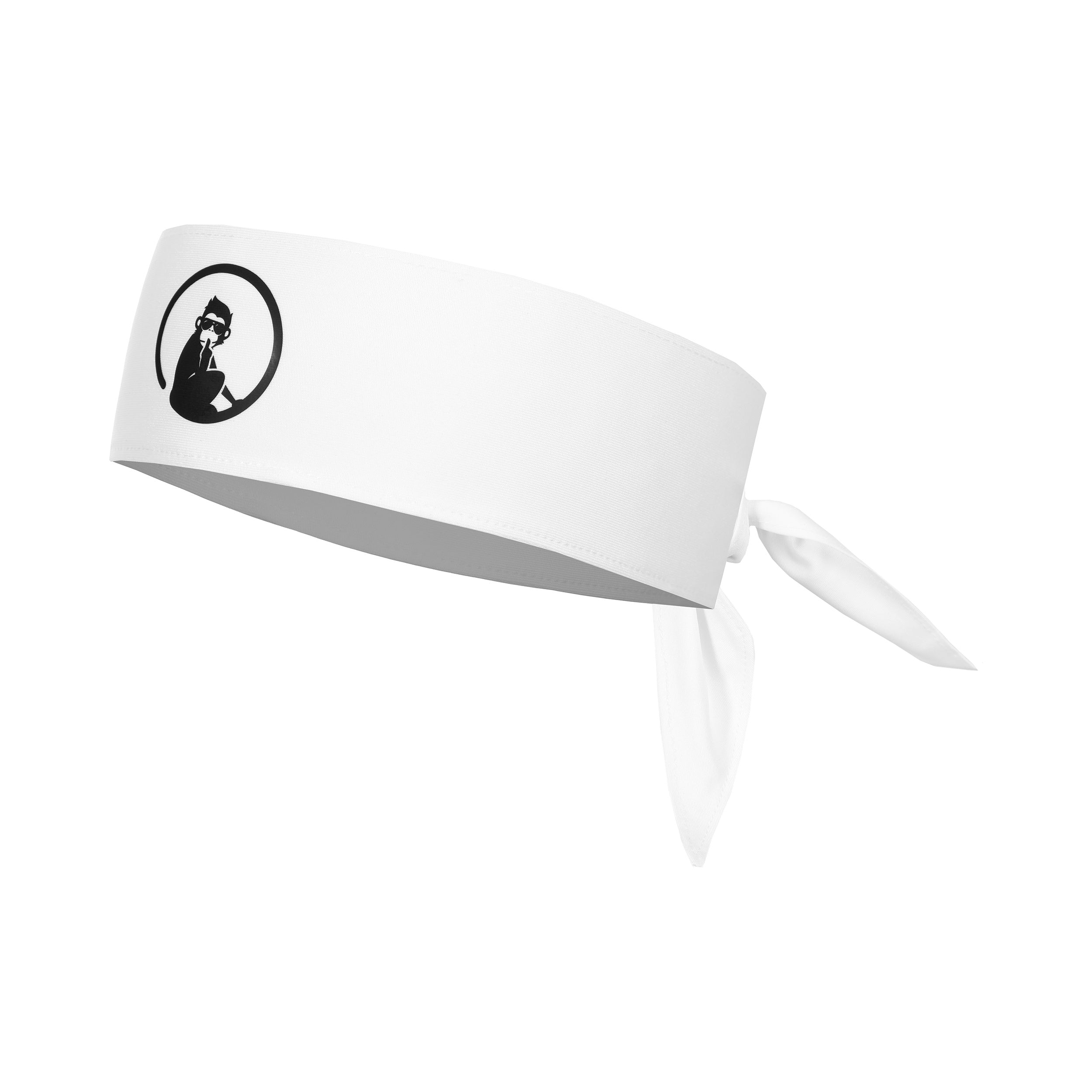 Quiet Please Court Bandana-White