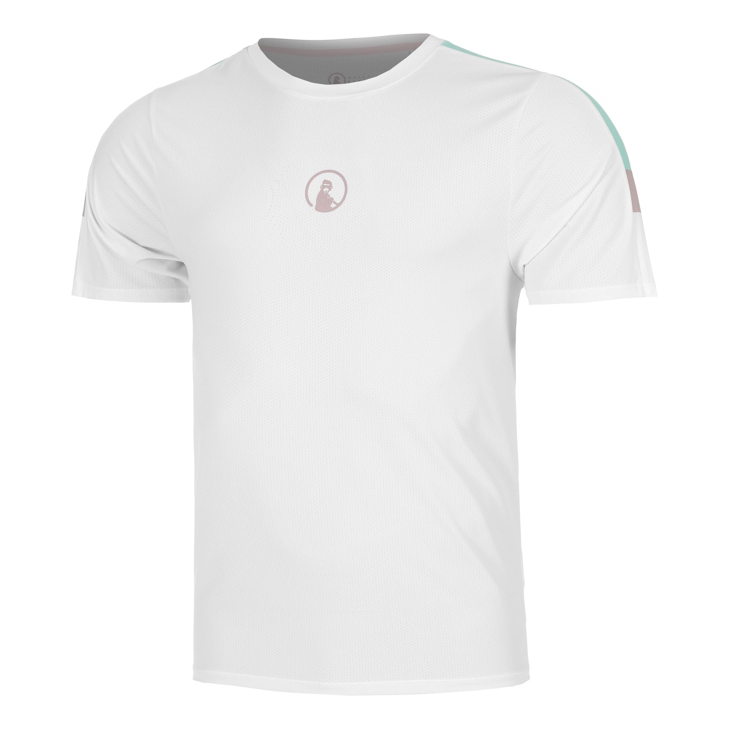 Quiet Please Mind Receiver Hori T-Shirt Men-White,Multicoloured
