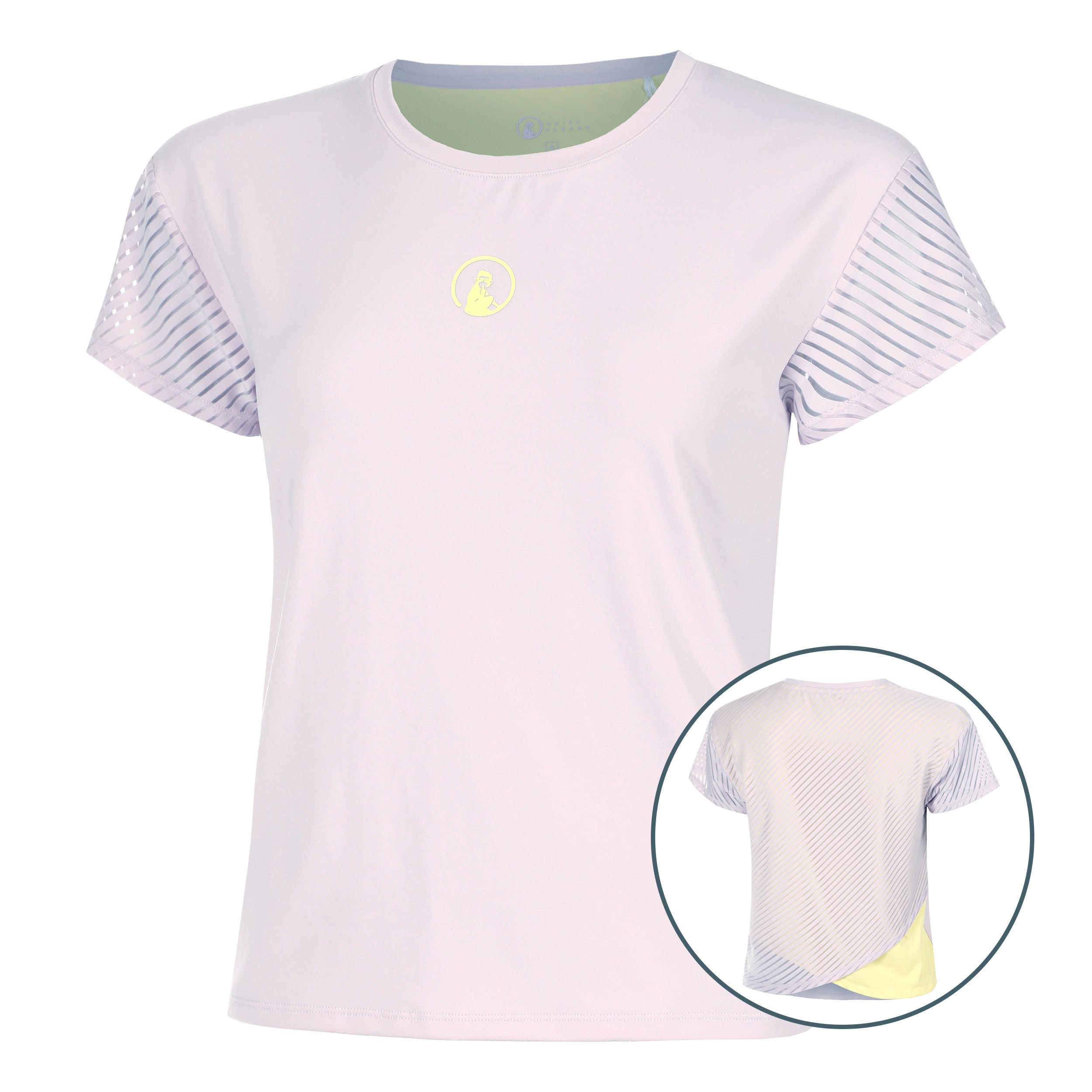 Quiet Please Mind Cross T-Shirt Women-Lilac,Yellow