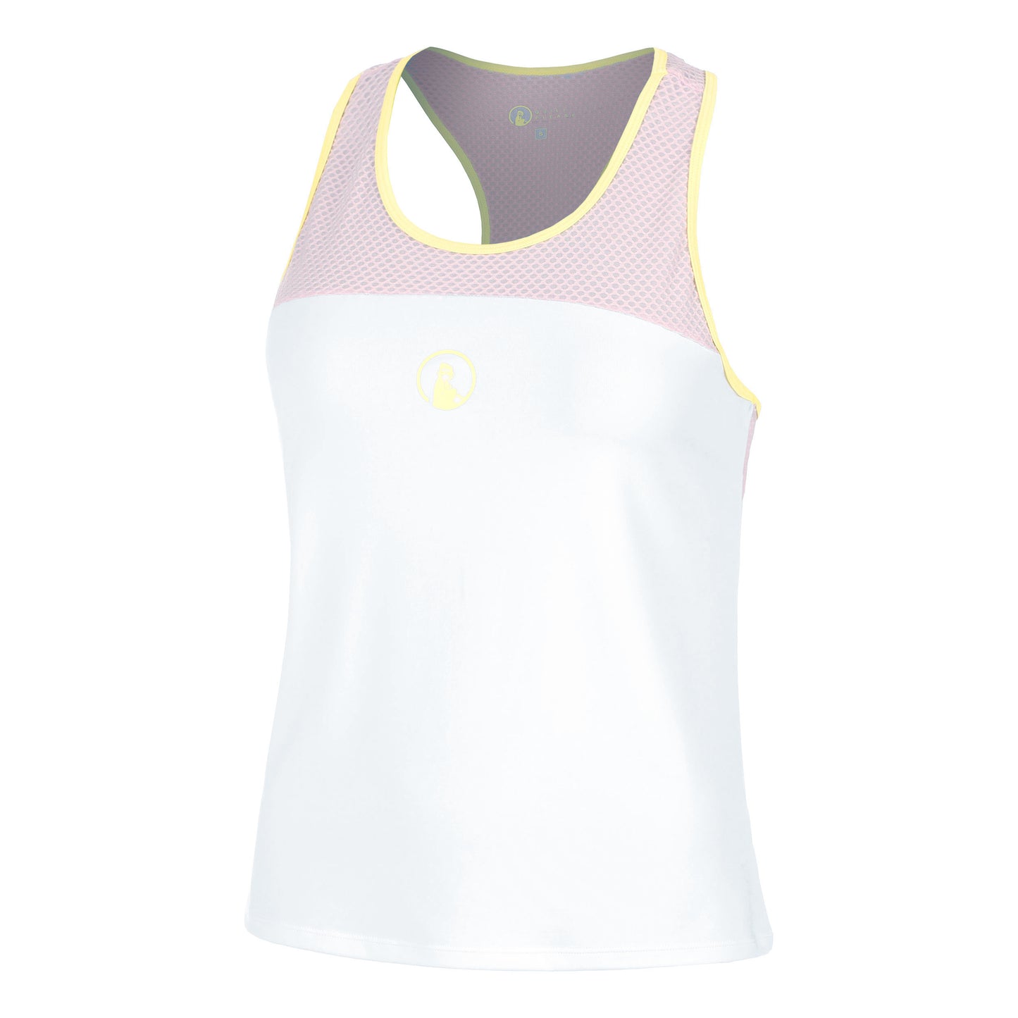Quiet Please Mind Racerback Tank Top Women-White,Lilac