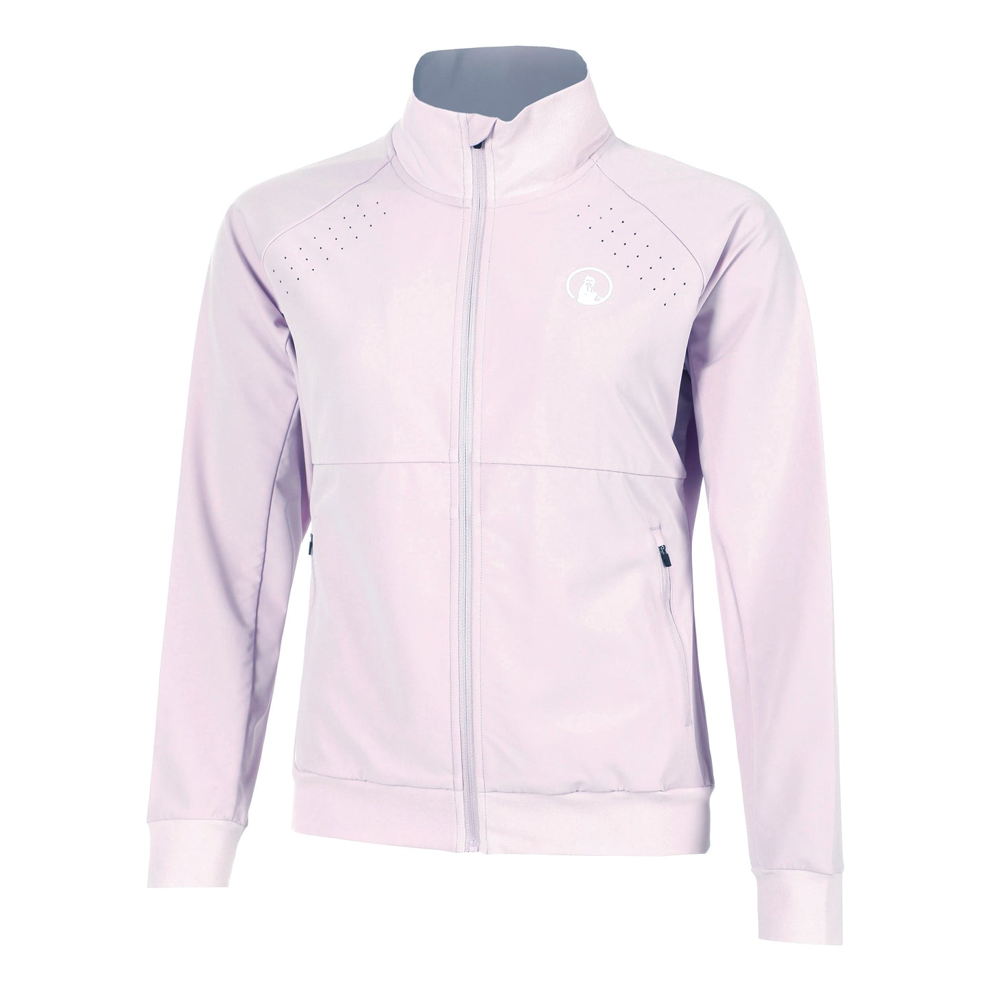 Quiet Please Mind Return Trainingsjacke Damen-Flieder,Weiß