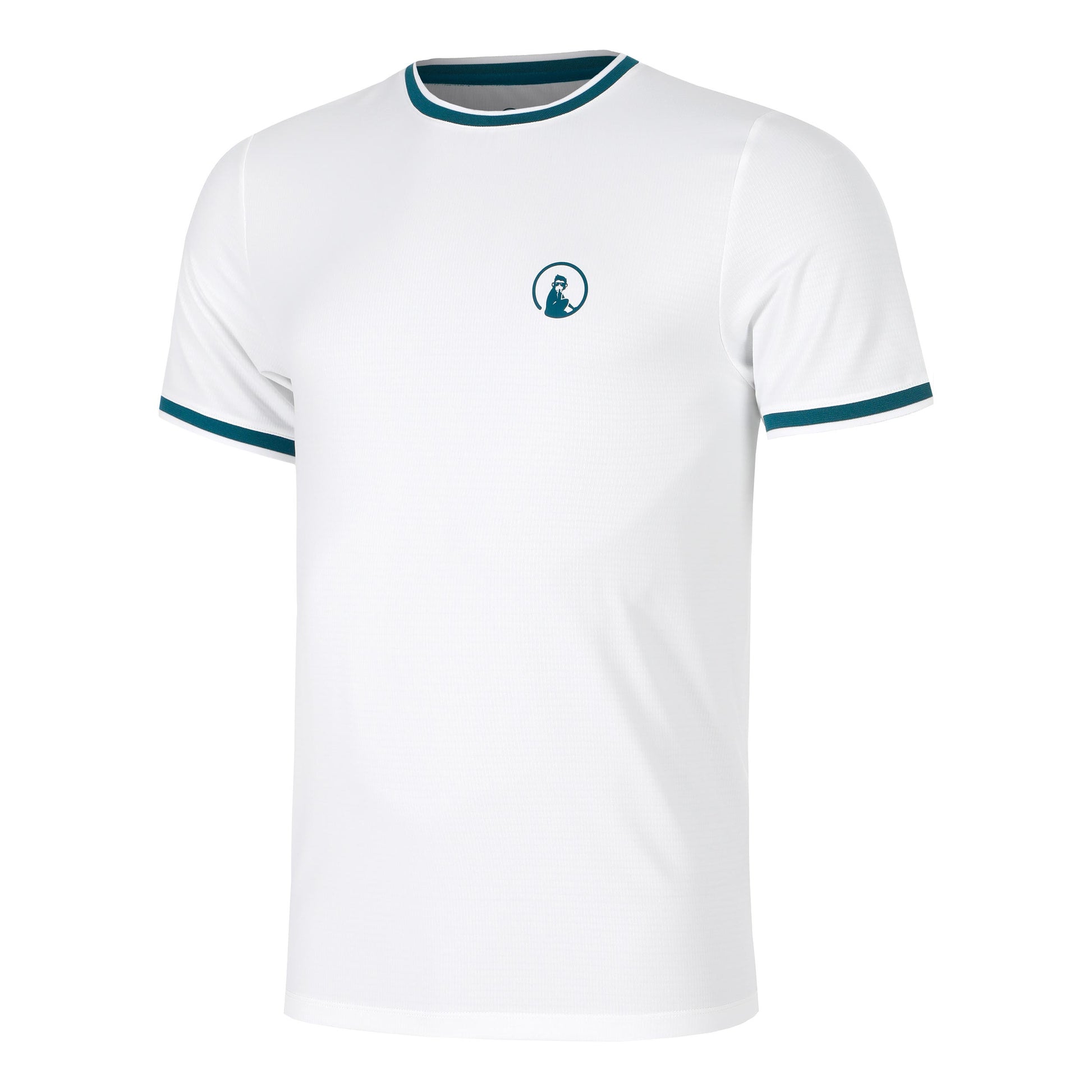 Quiet Please Create Break Ringer T-Shirt Men-White,Petrol