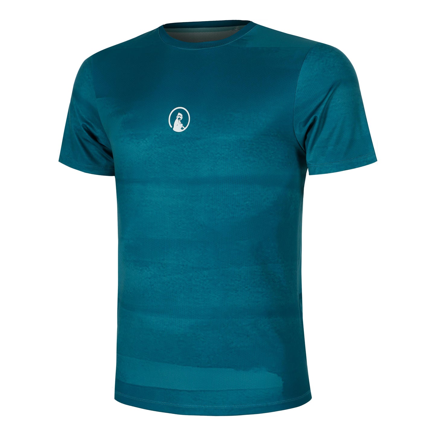 Quiet Please Create Receiver Wipe T-Shirt Men-Petrol,White