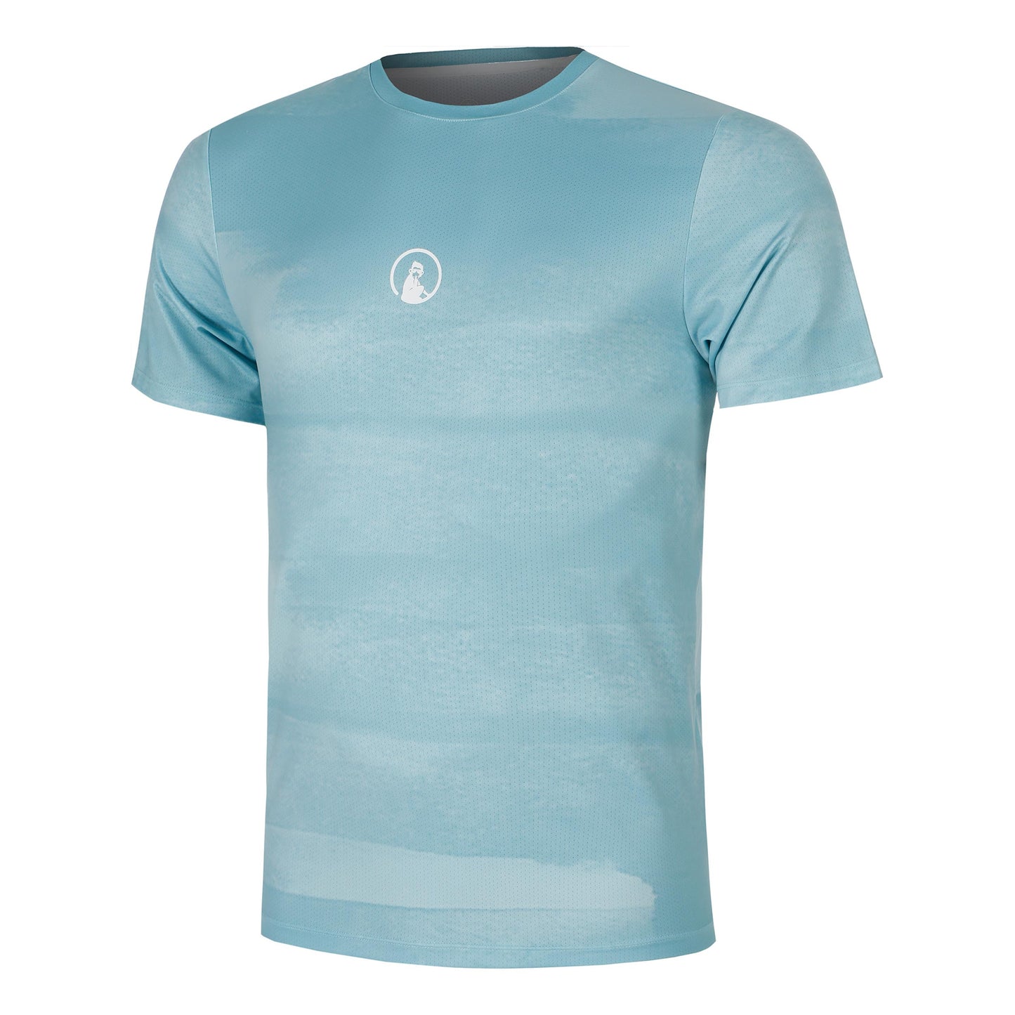 Quiet Please Create Receiver Wipe T-Shirt Herren-Hellblau,Weiß
