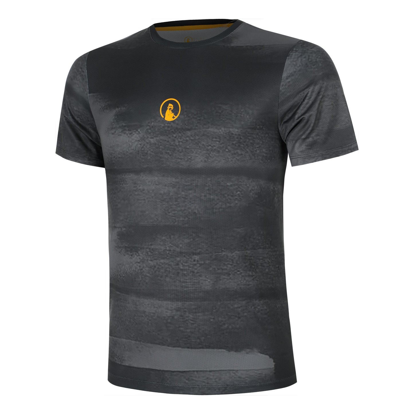Quiet Please Endlessly Receiver Wipe T-Shirt Herren-Anthrazit,Orange