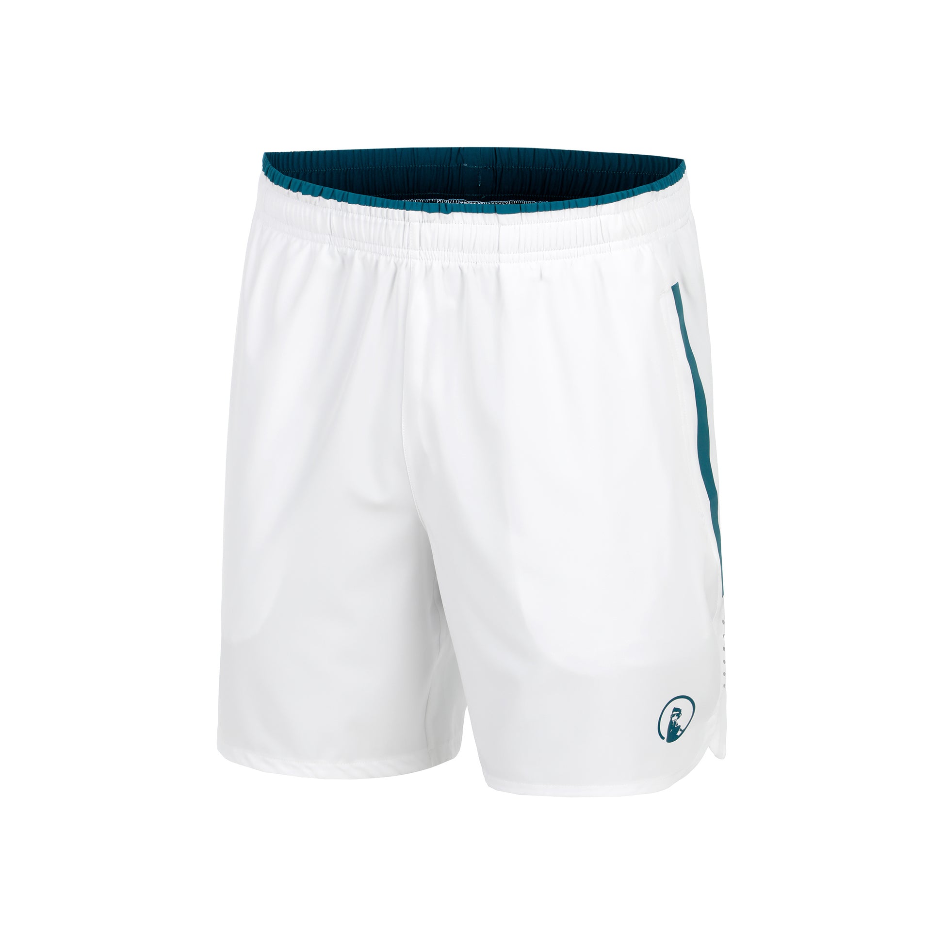Quiet Please Create Drop 7in Shorts Men-White,Petrol