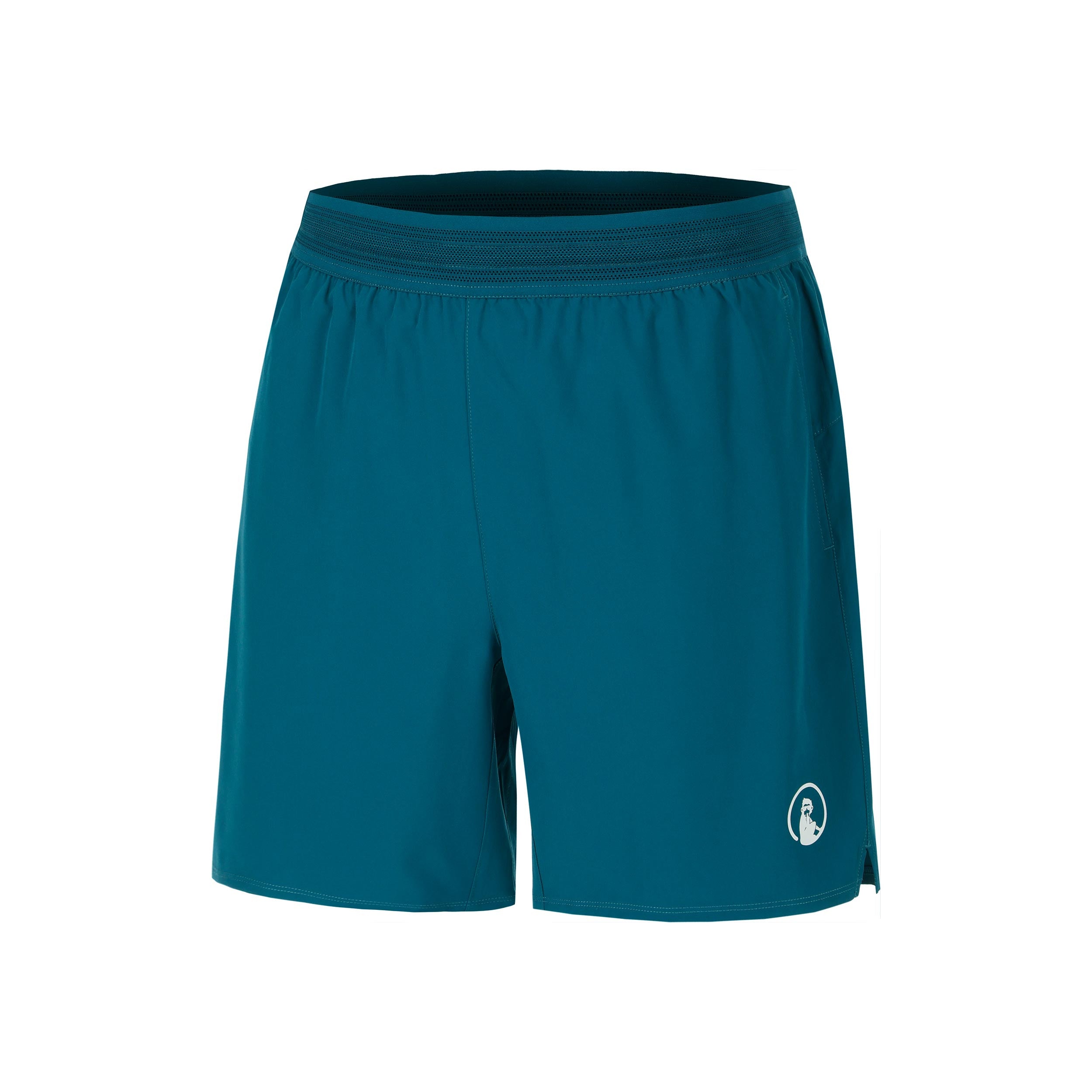 Quiet Please Create Challenger 2in1 7inch Shorts Men-Petrol,White