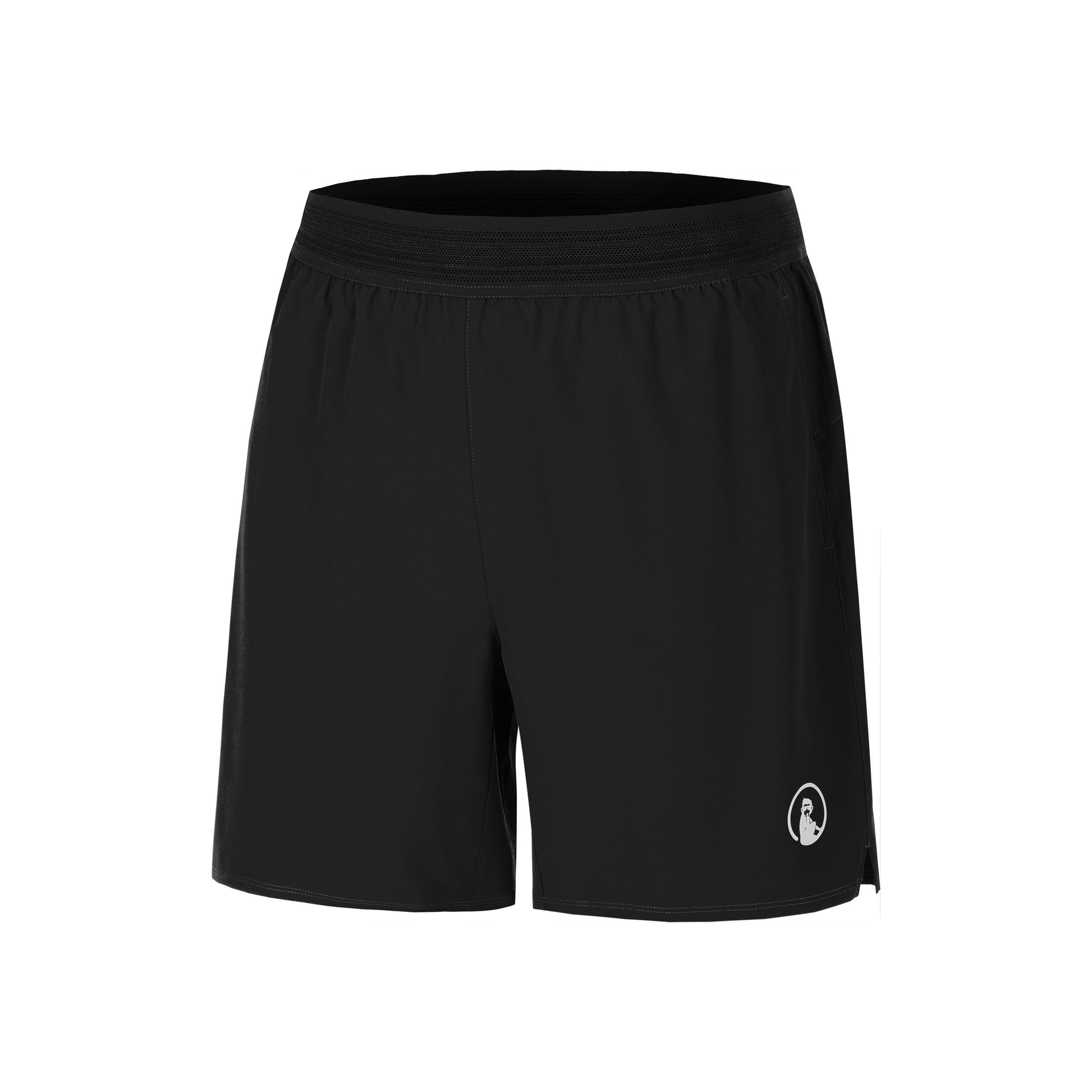 Quiet Please Challenger 2in1 7inch Shorts Men-Black,White