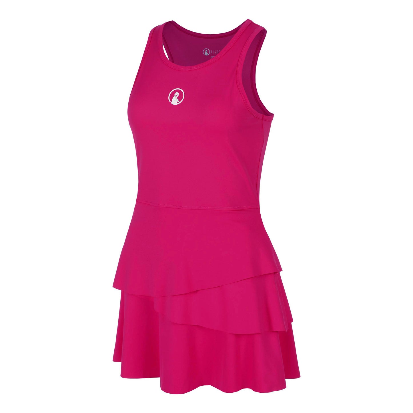 Quiet Please Create Flounce Kleid Damen-Pink,Weiß