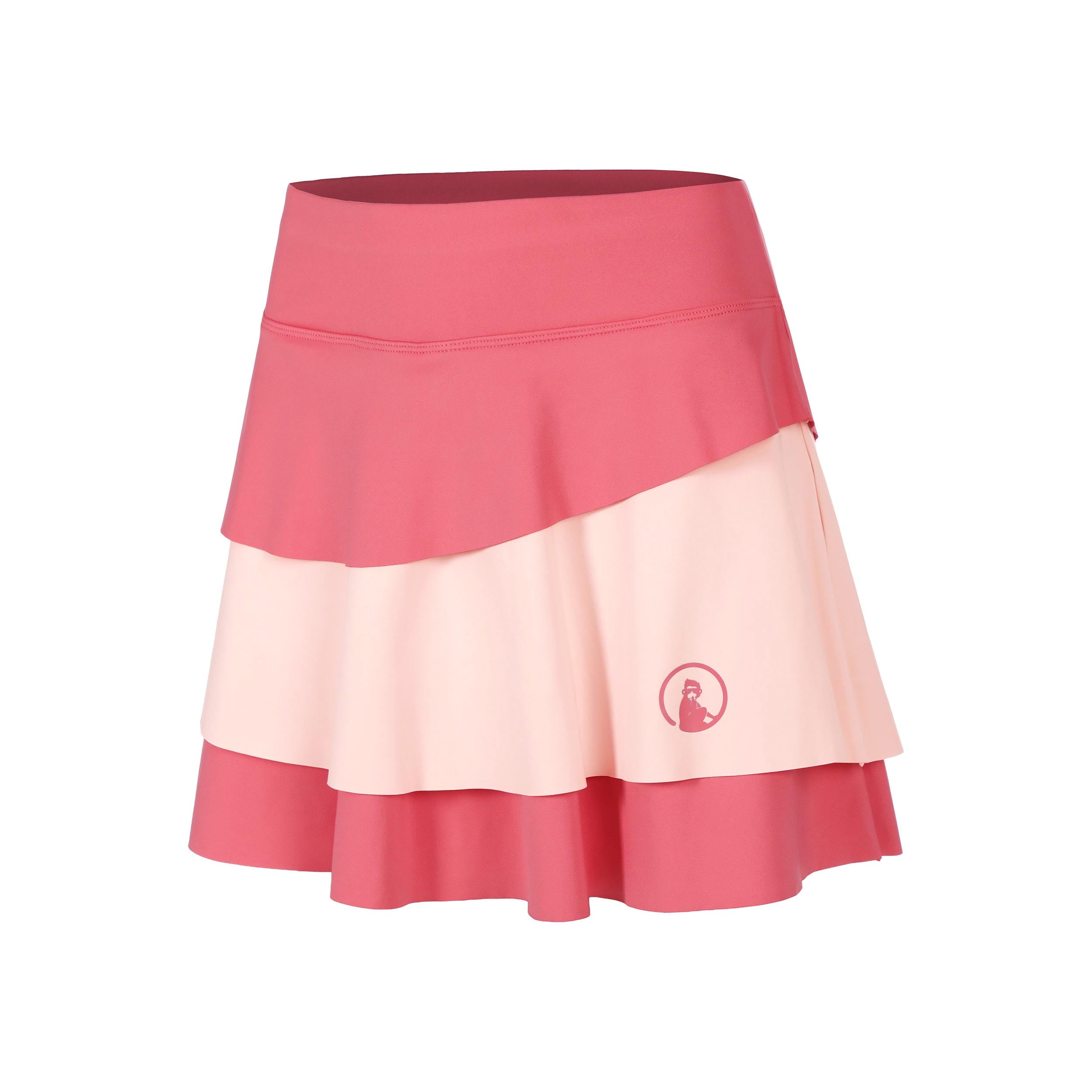 Quiet Please Endlessly Flounce Rock Damen-Koralle,Rosa