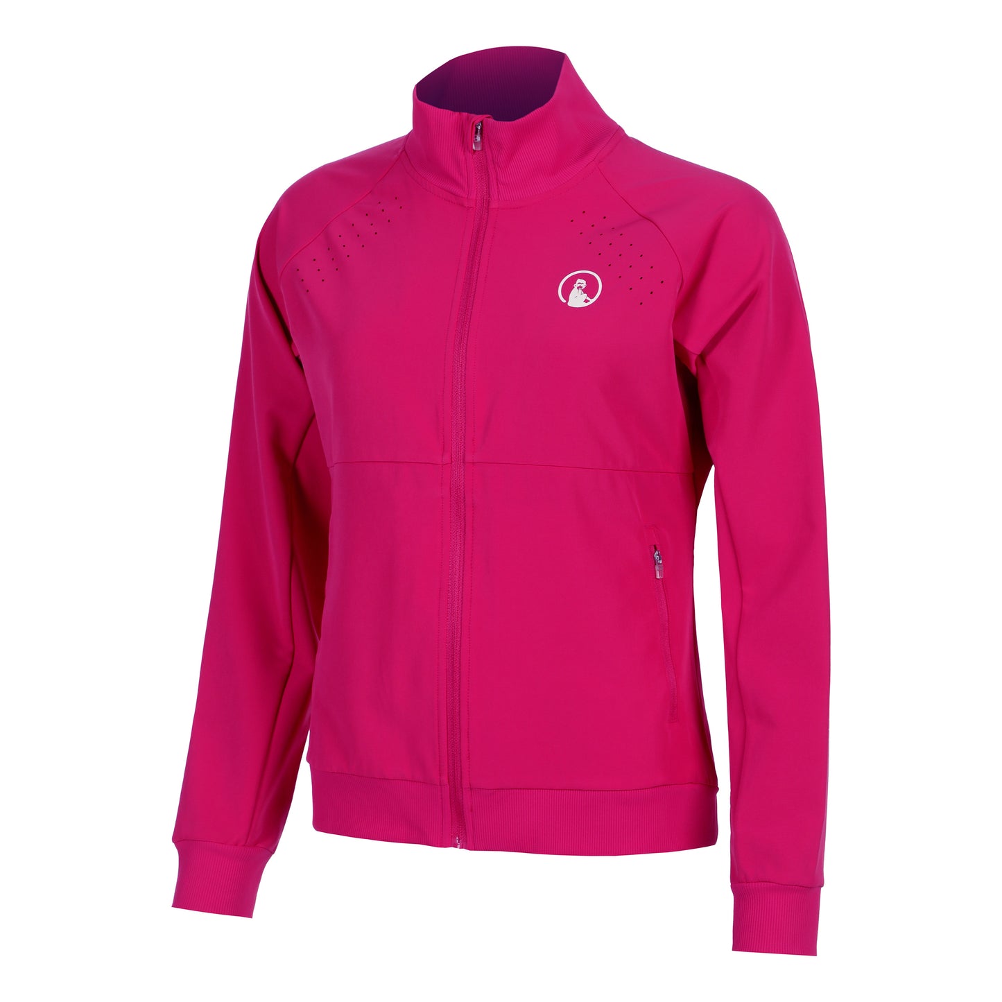 Quiet Please Create Return Trainingsjacke Damen-Pink,Weiß