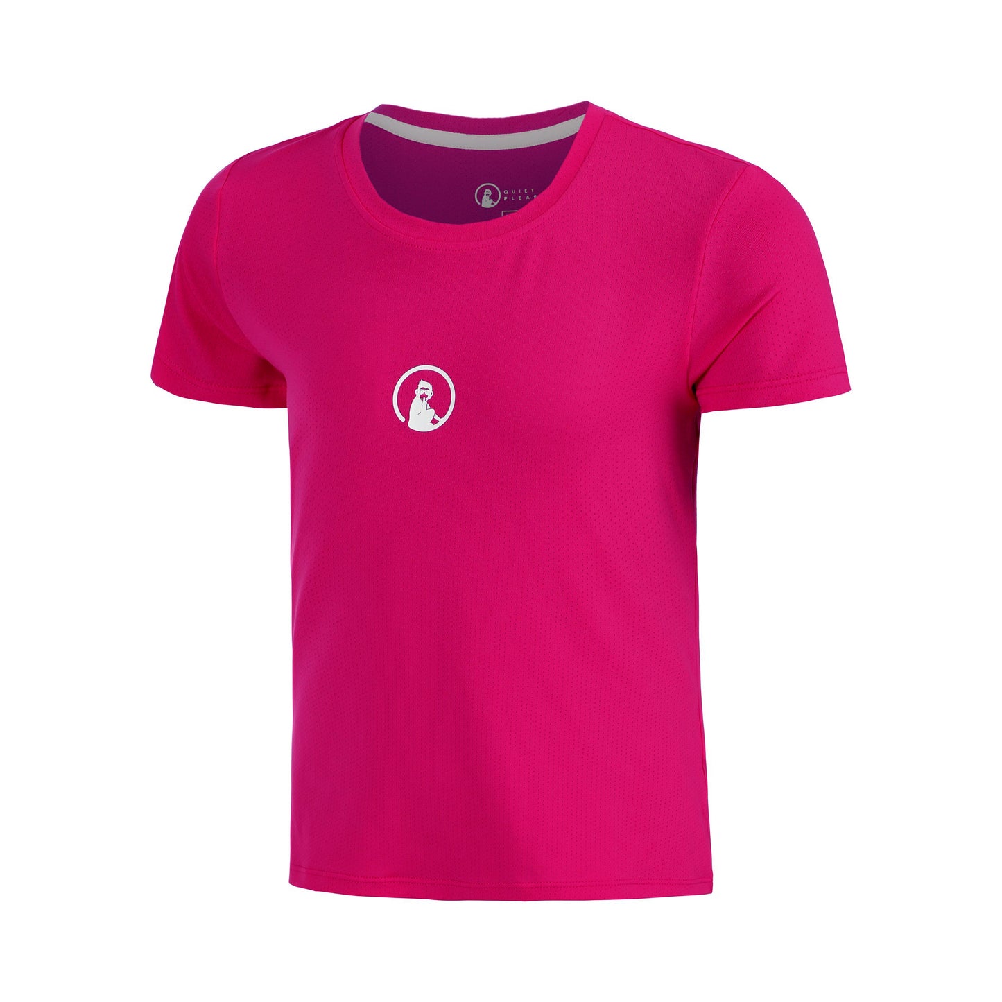 Quiet Please Create Retriever T-Shirt Girls-Berry,White