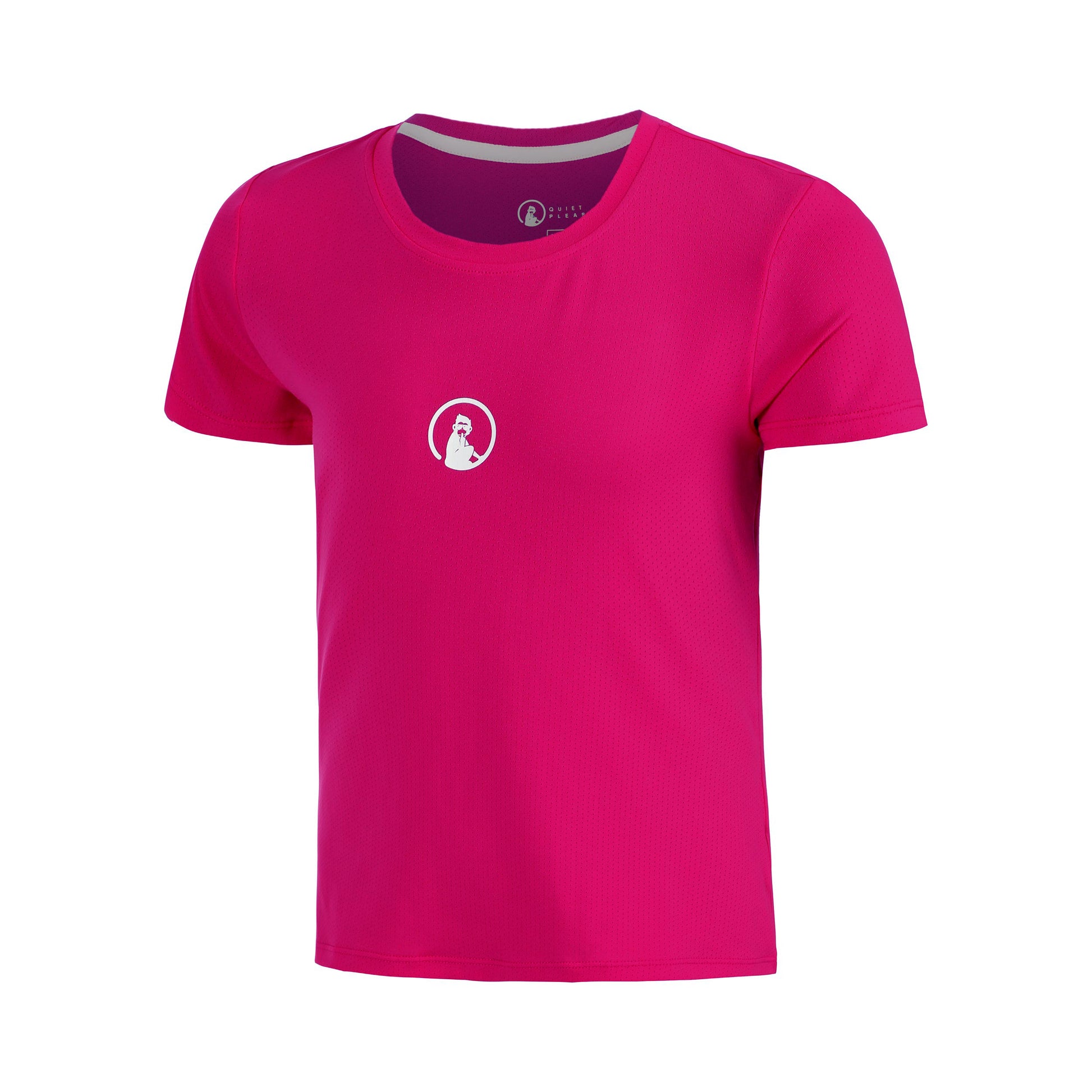 Quiet Please Create Retriever T-Shirt Girls-Berry,White