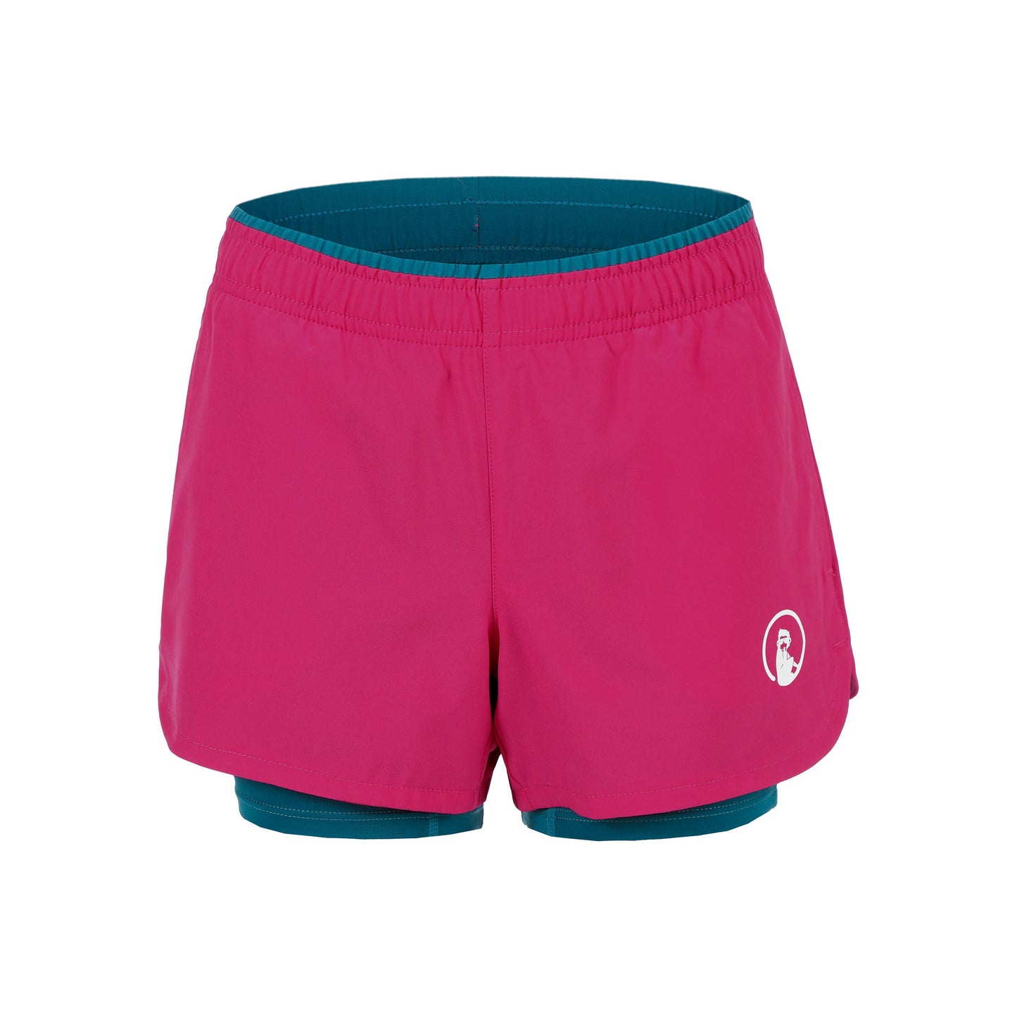 Quiet Please Create Match 2in1 Shorts Mädchen-Pink,Mehrfarbig