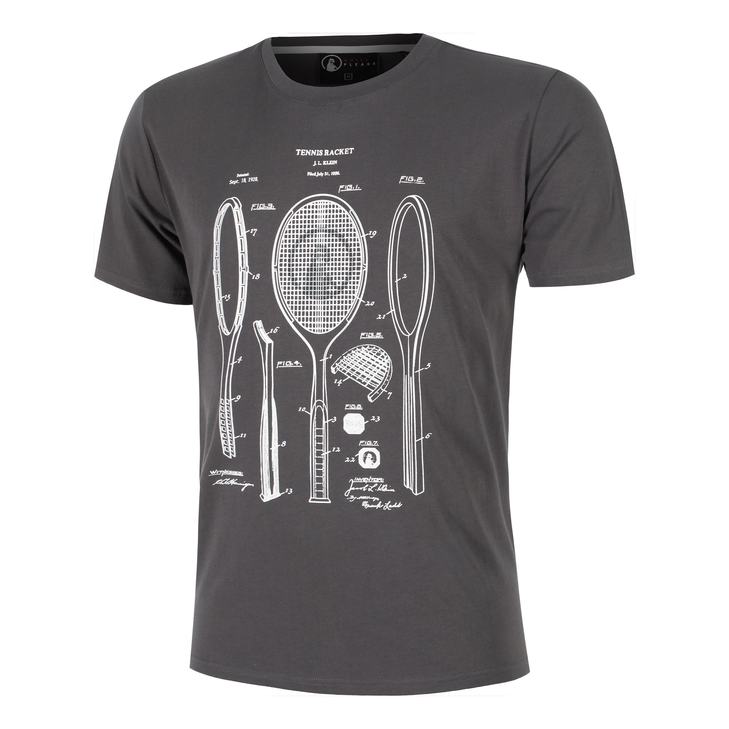 Quiet Please Endlessly Rackitecture T-Shirt Herren-Anthrazit,Weiß