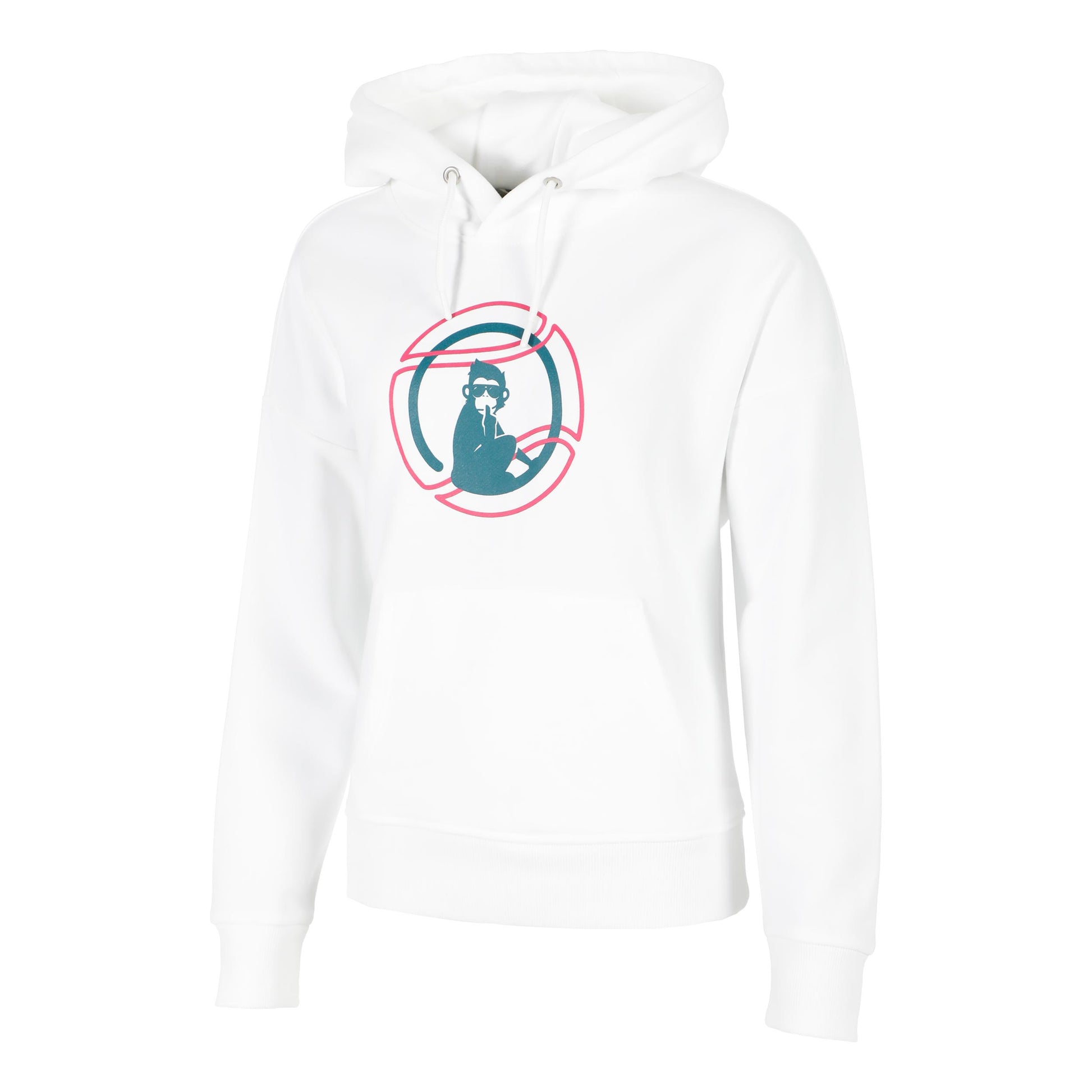 Quiet Please Create Hoody Women-White,Multicoloured
