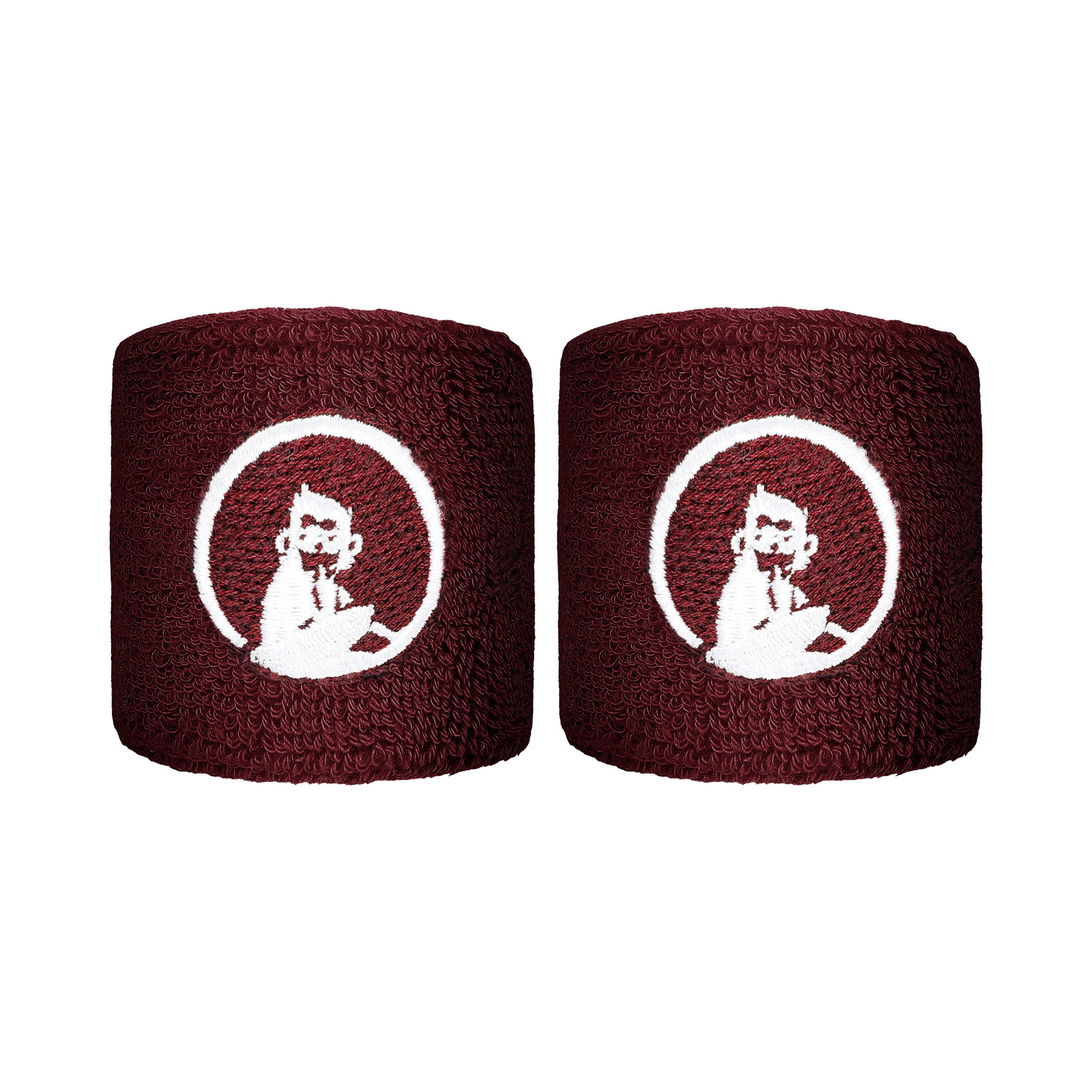 Quiet Please Wristband 2 Pack short - wine red