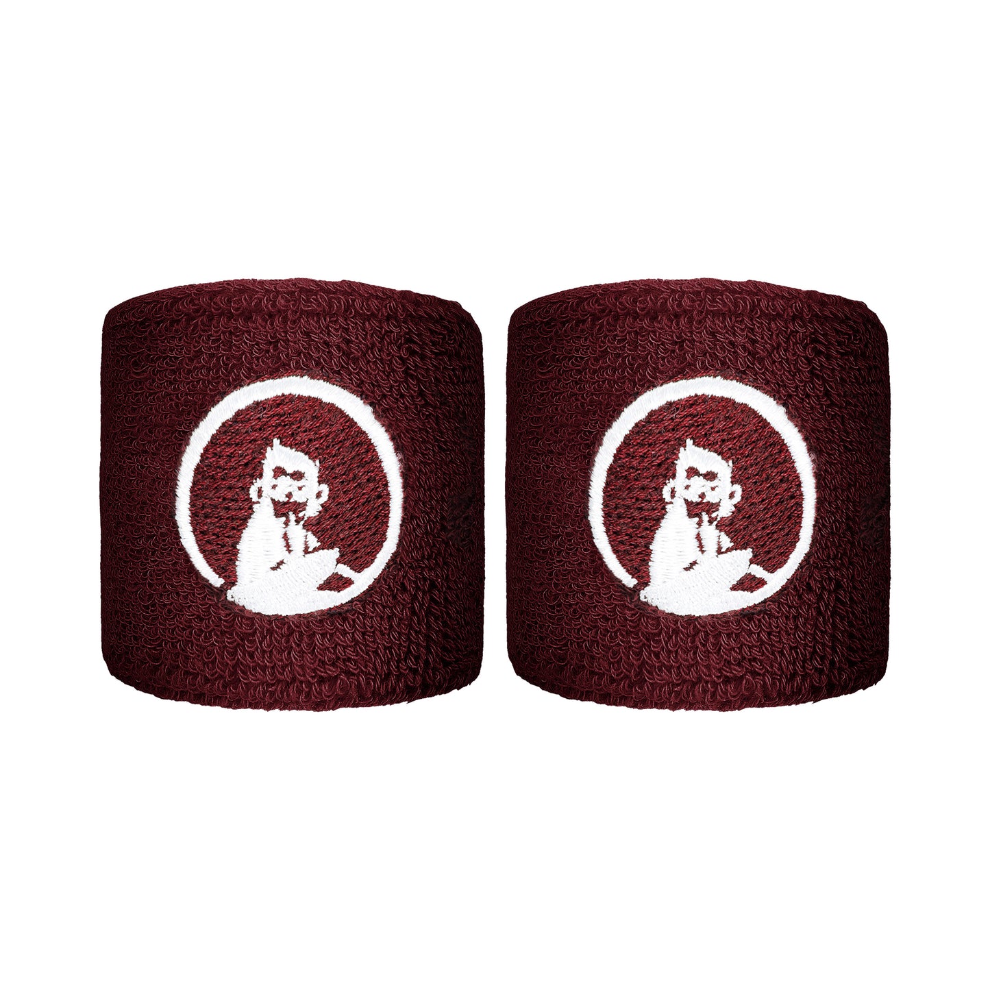 Quiet Please Wristband 2 Pack short - wine red