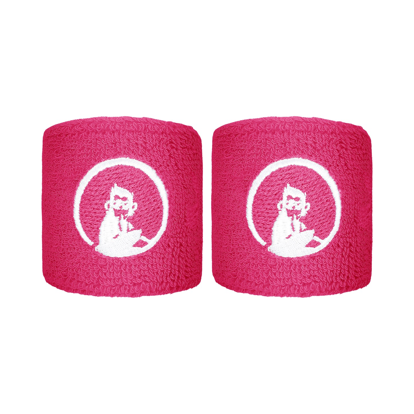 Quiet Please Wristband 2 Pack short - pink