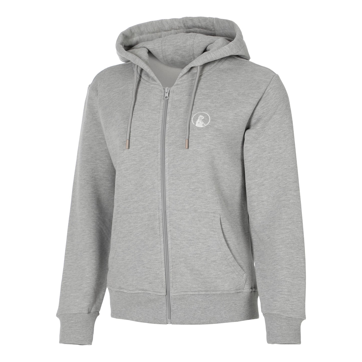 Quiet Please Essential Zip Sweatjacke Damen-grau
