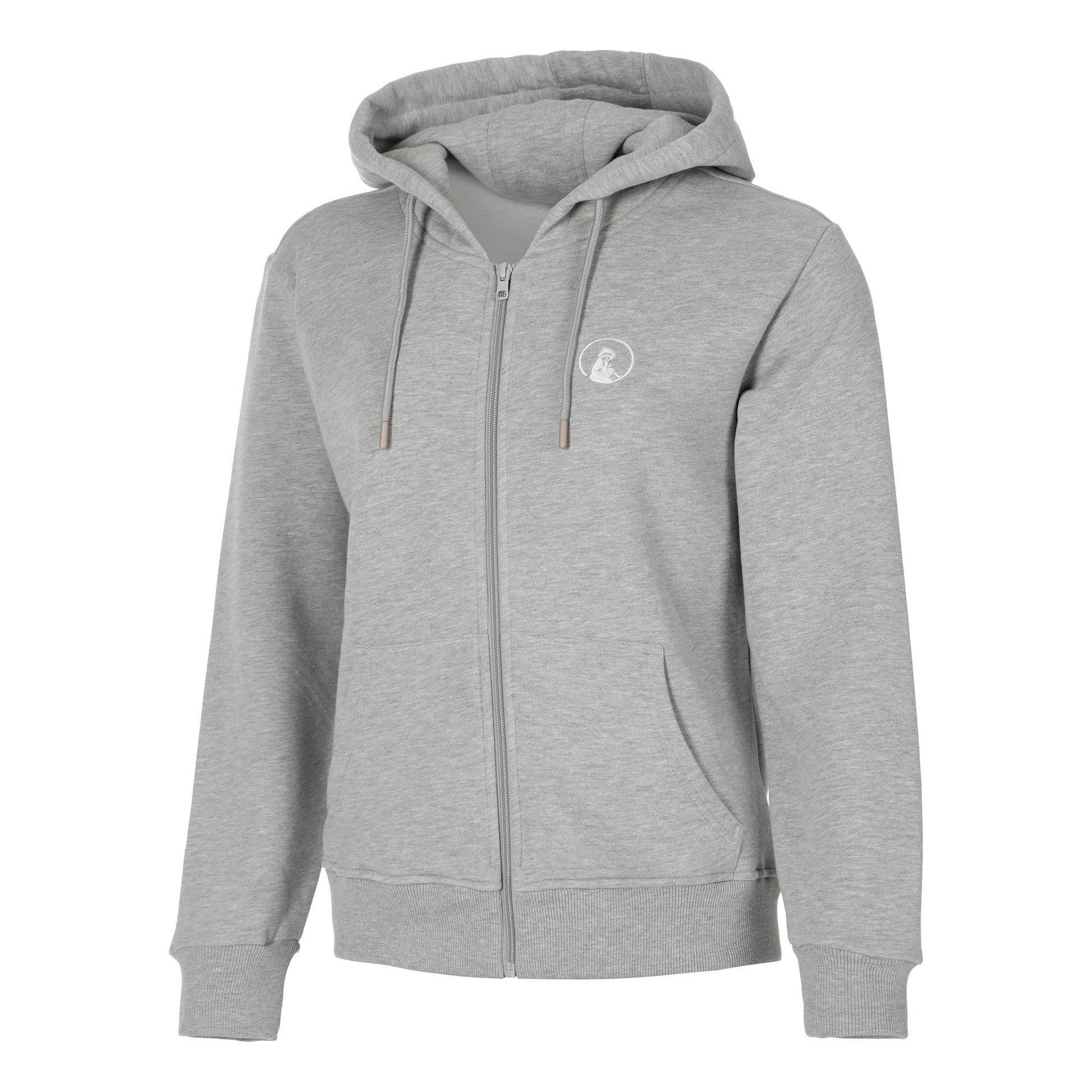 Quiet Please Essential Zip Sweatjacke Damen-grau
