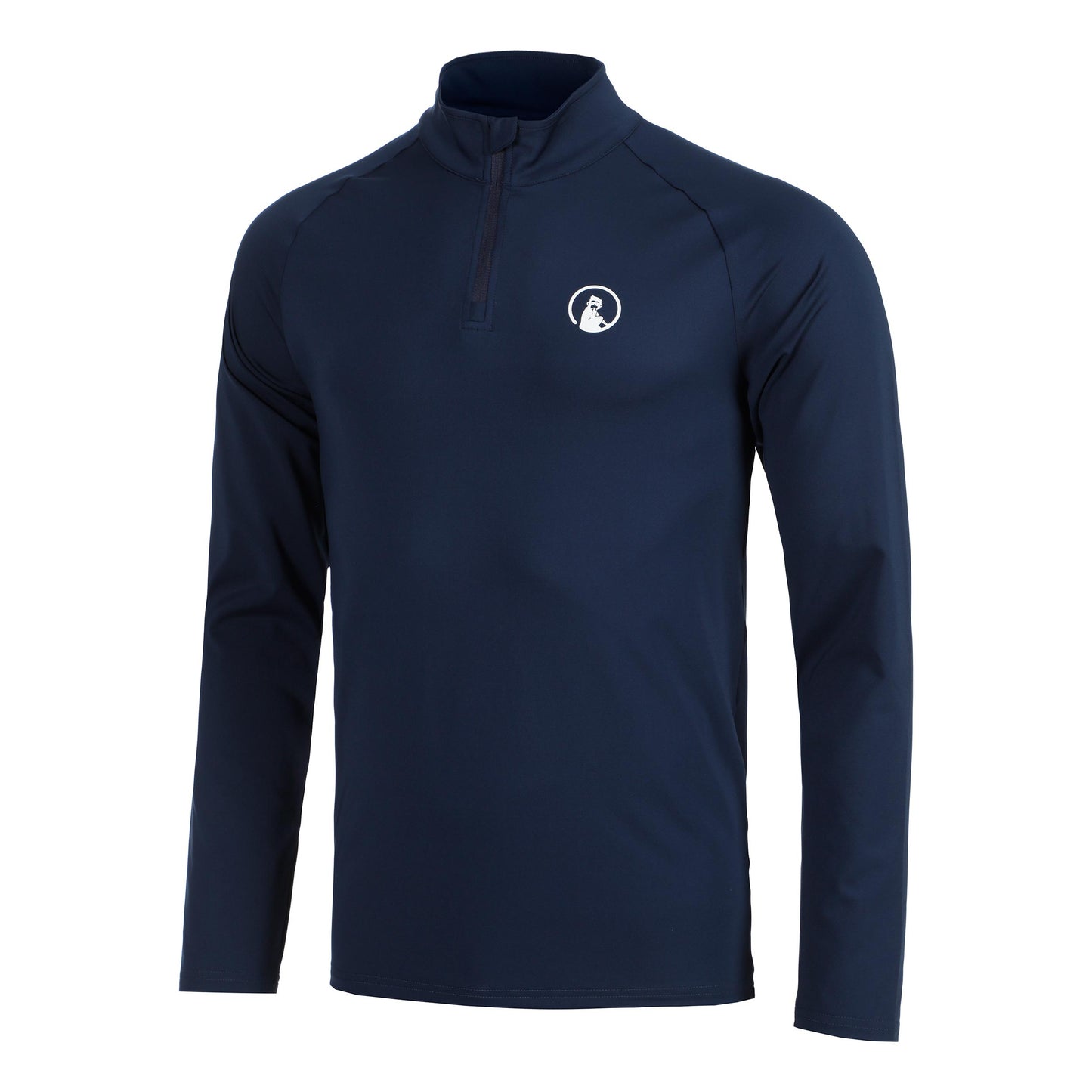 Quiet Please Big Serve 1/4 Zip Long sleeve Men-dark blue