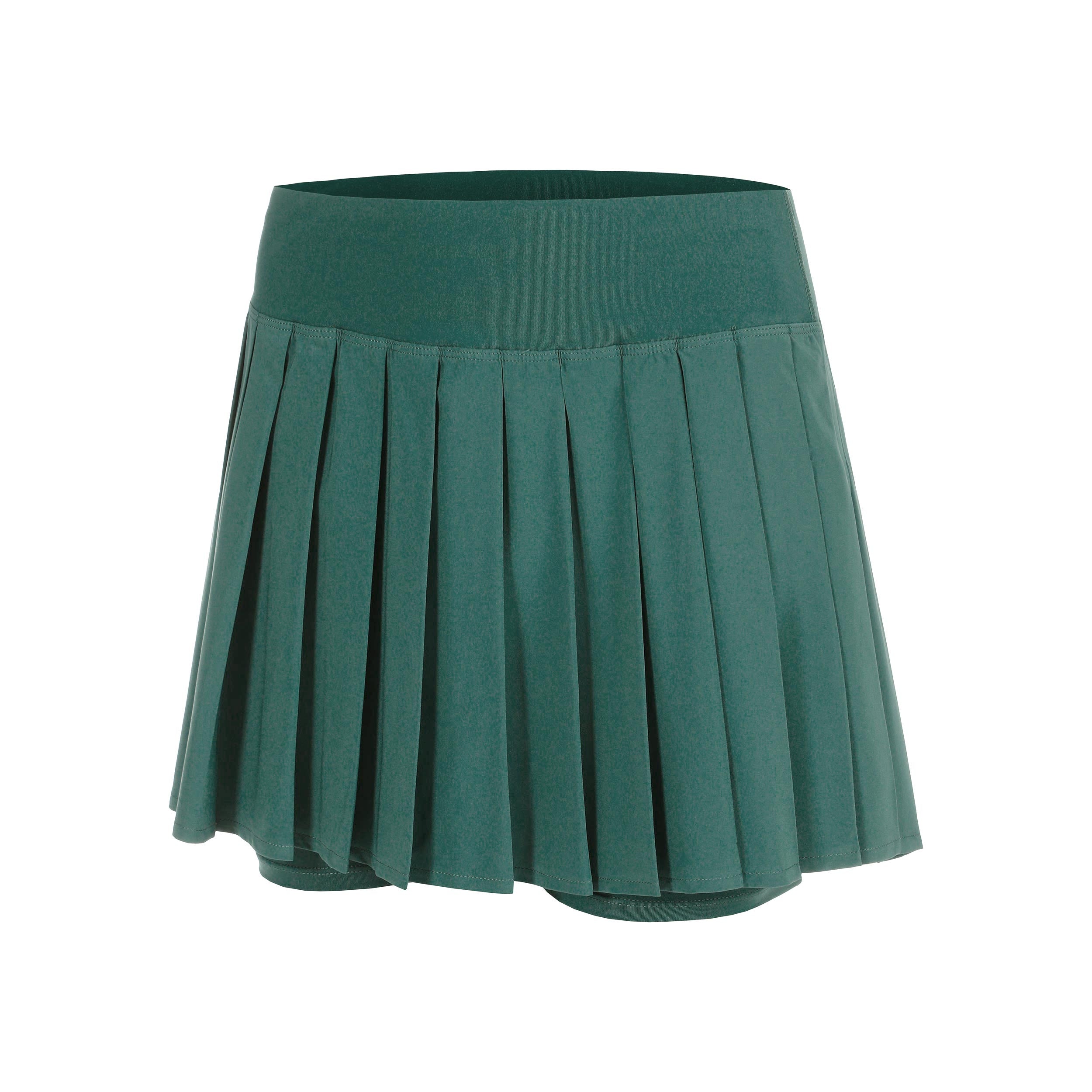 Quiet Please Love Pleated Skirt Women-green