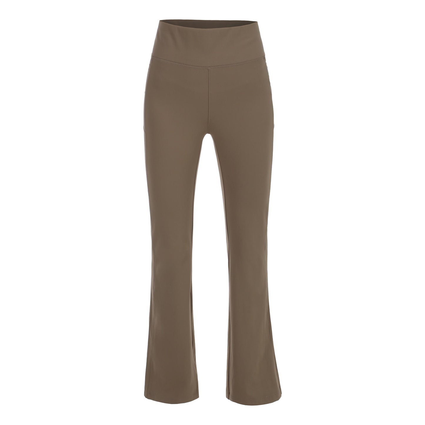 Quiet Please Tonal Core Flare Training pants Women - grey, brown