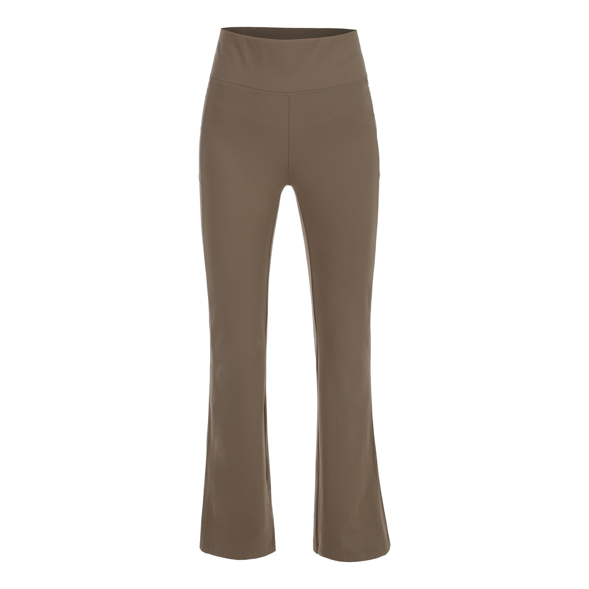 Quiet Please Tonal Core Flare Training pants Women - grey, brown
