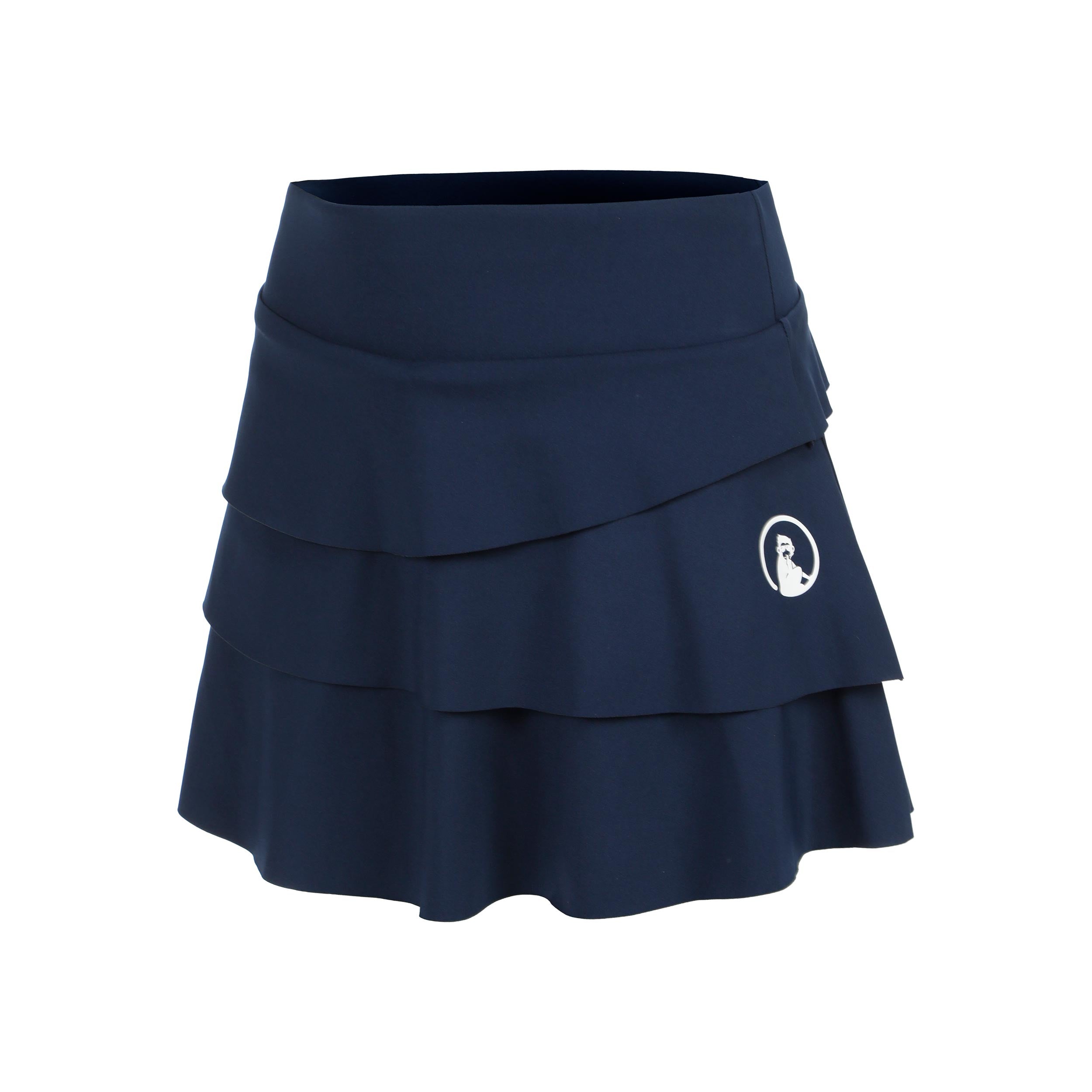 Quiet Please Flounce Skirt Girls-dark blue