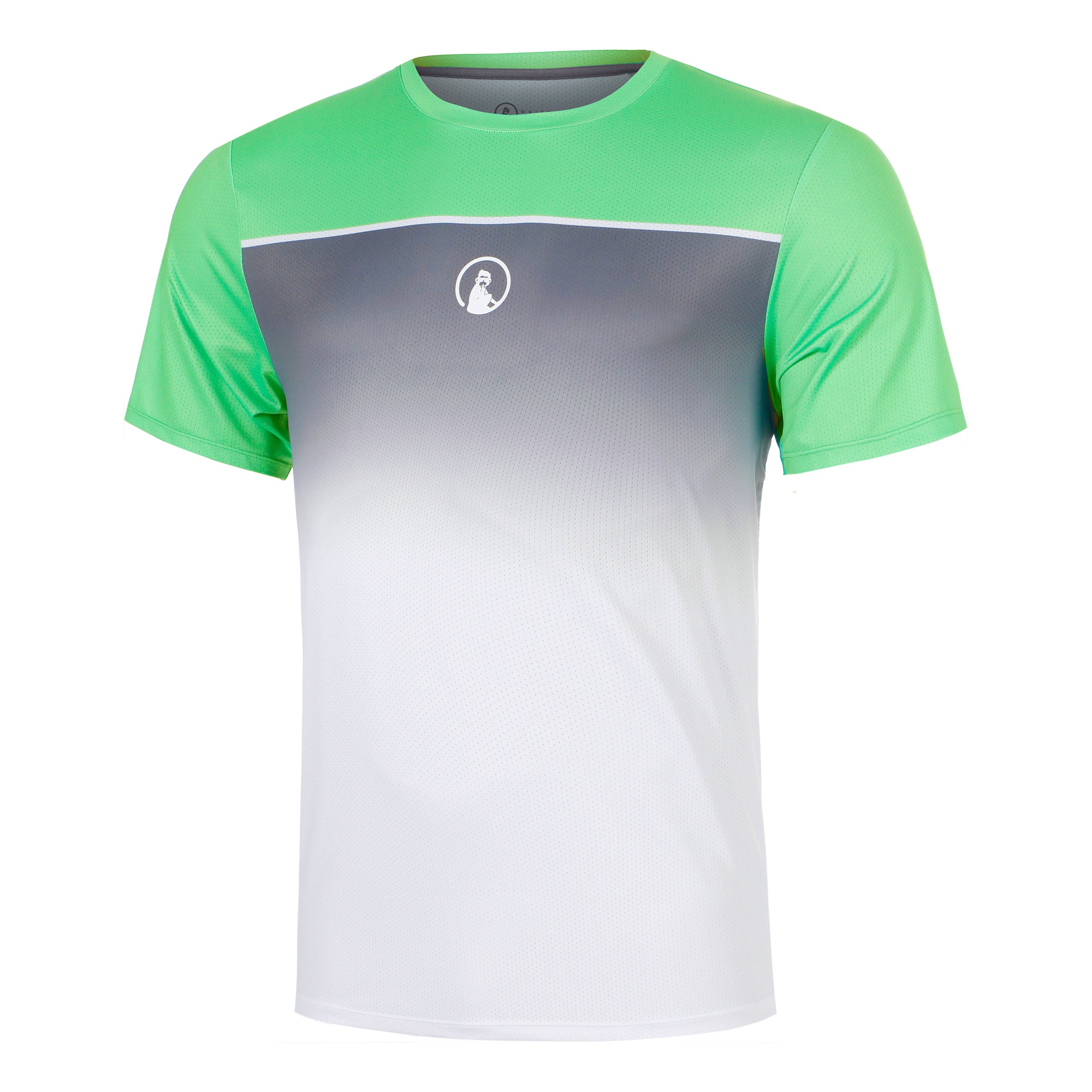 Quiet Please Joy Receiver Faded T-Shirt Men - green, white