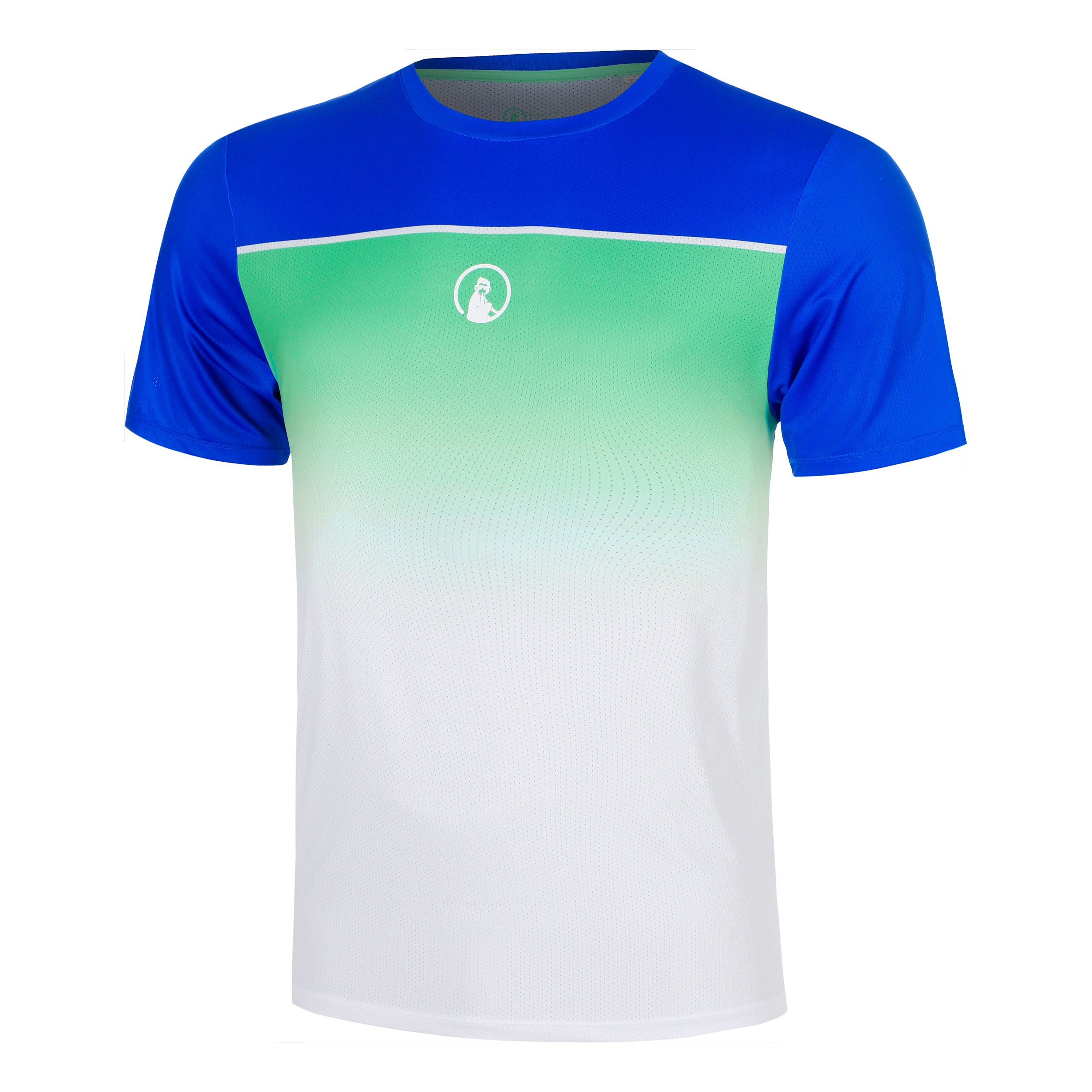 Quiet Please Joy Receiver Faded T-Shirt Men - blue, white