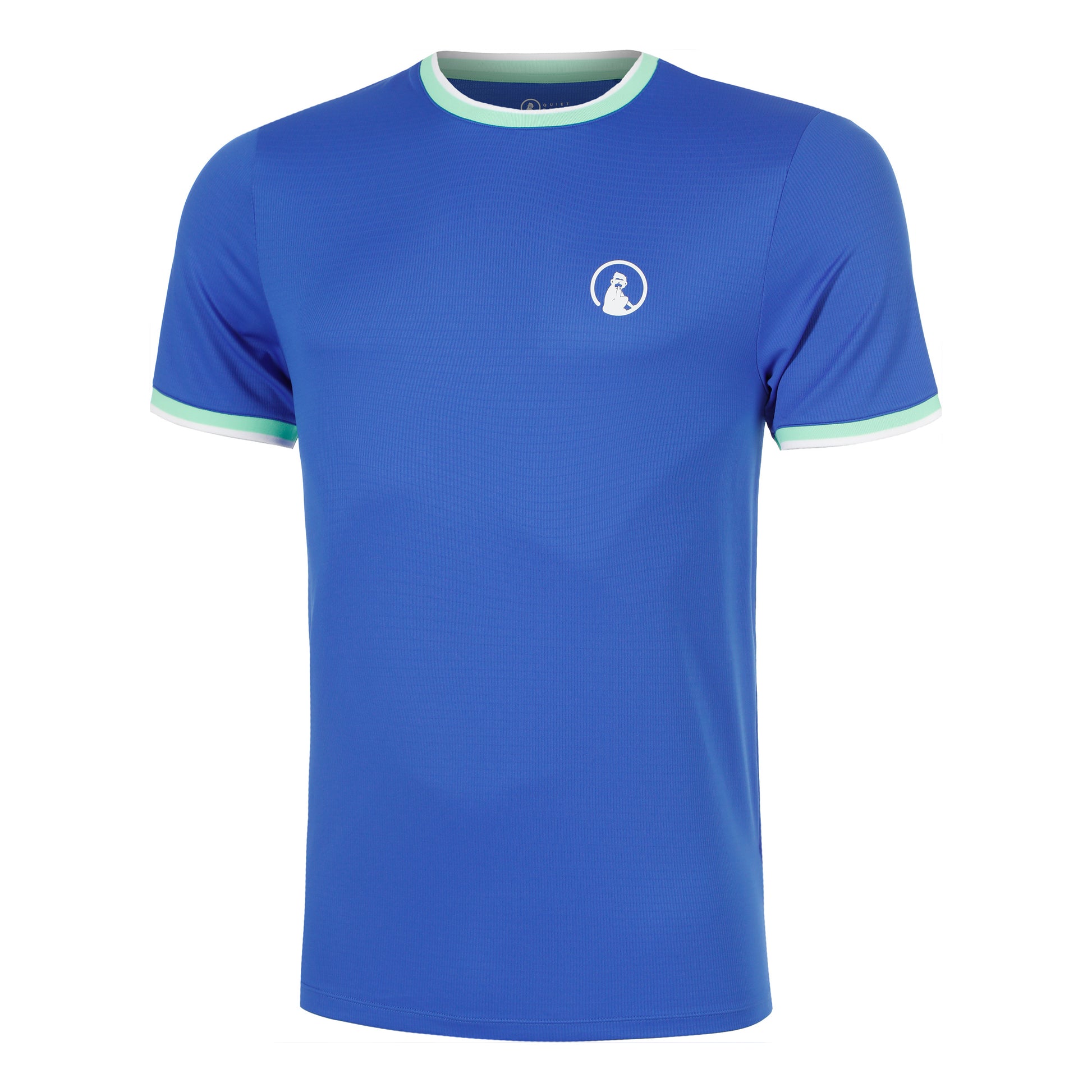 Quiet Please Joy Break Ringer T-Shirt Men - blue, white