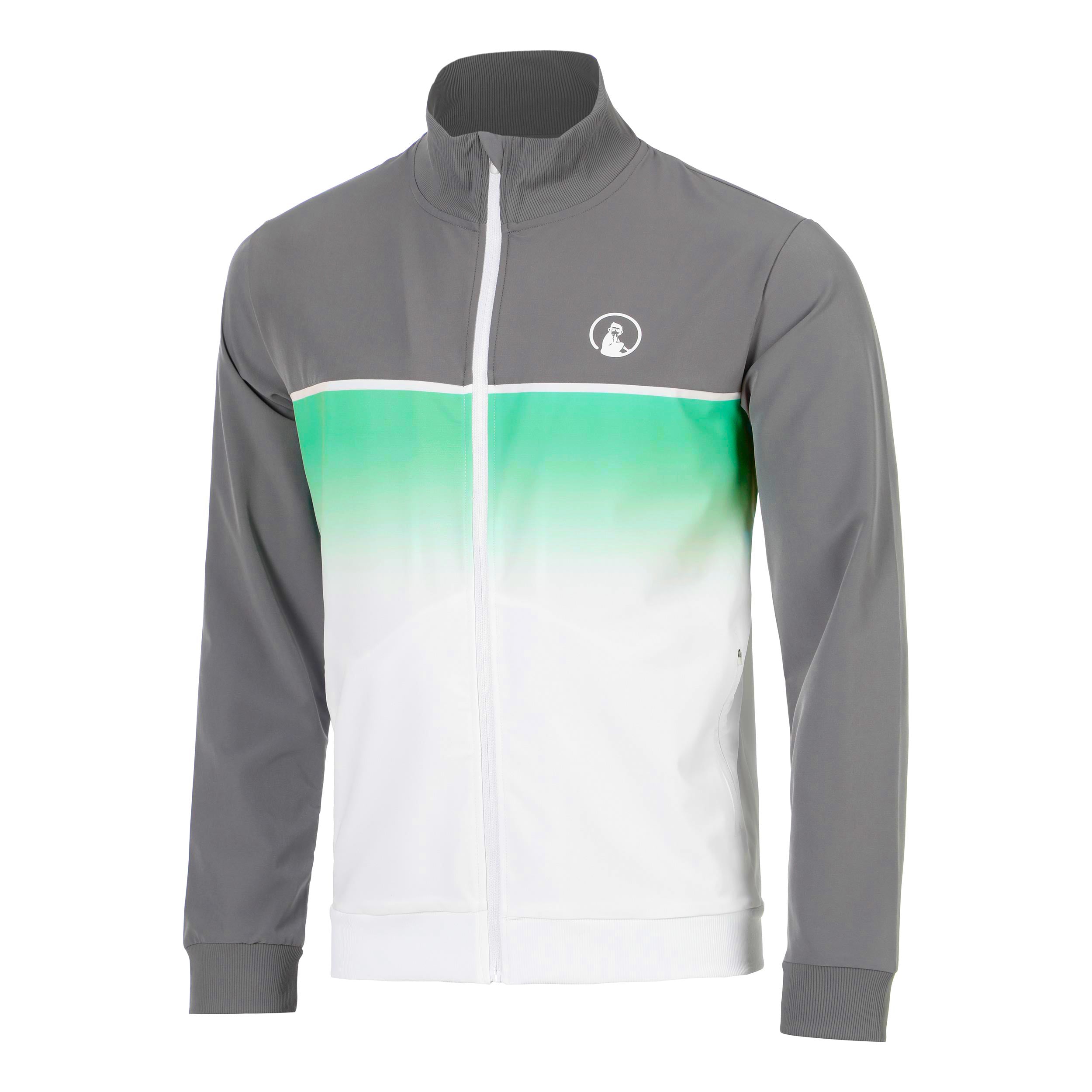 Quiet Please Faded Training jacket Men - grey, green